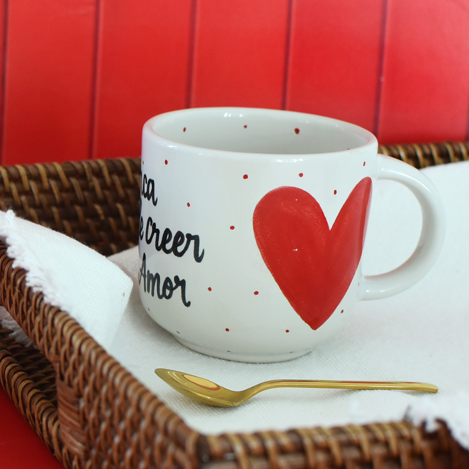 Taza Bohemia " Nunca dejes de creer en el amor"