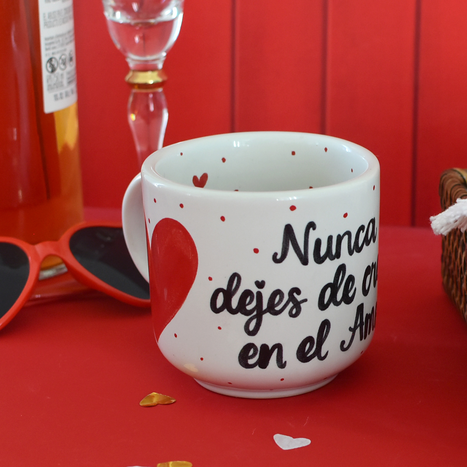 Taza Bohemia " Nunca dejes de creer en el amor"