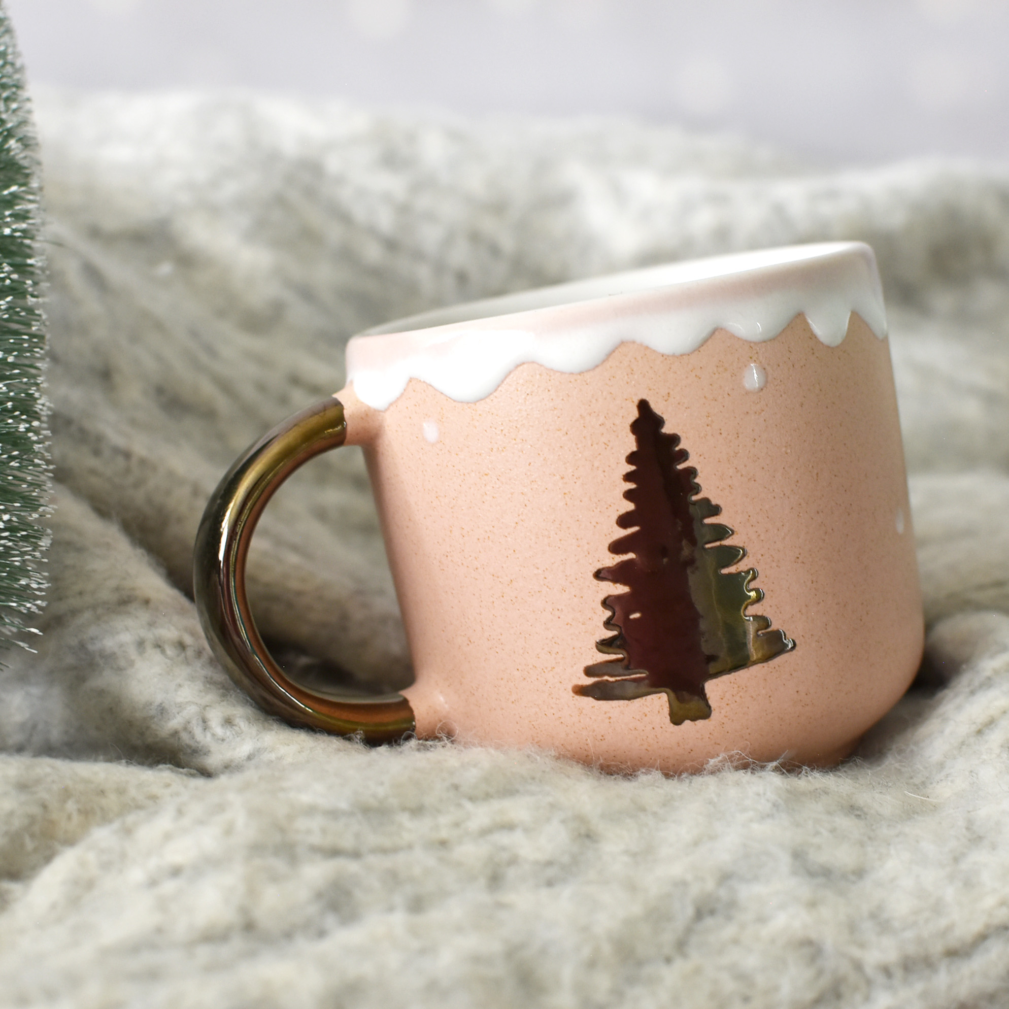 Taza Bohemia Rosa "Arbolito"