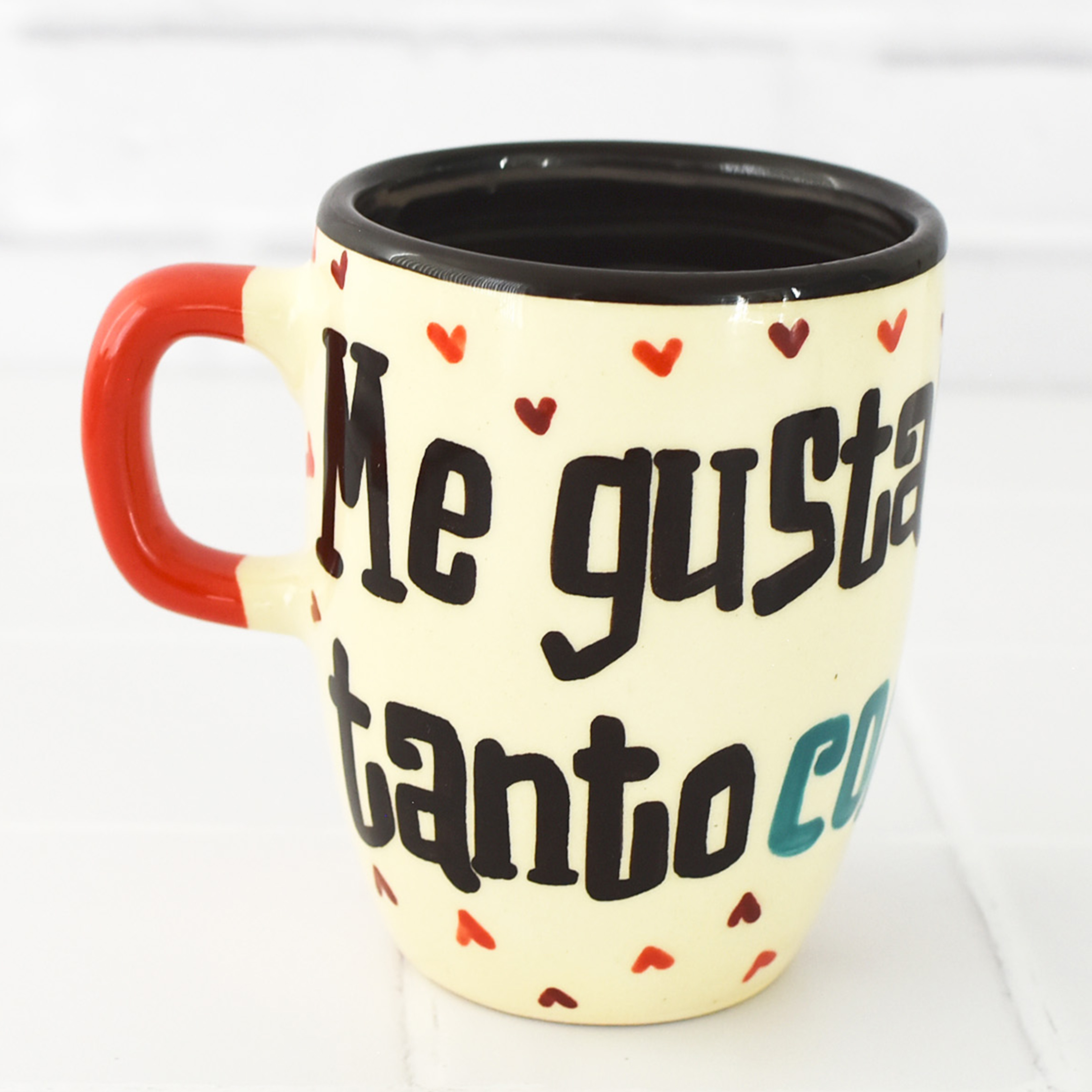 Taza Capuchino "Me gustas casi tanto como el café"