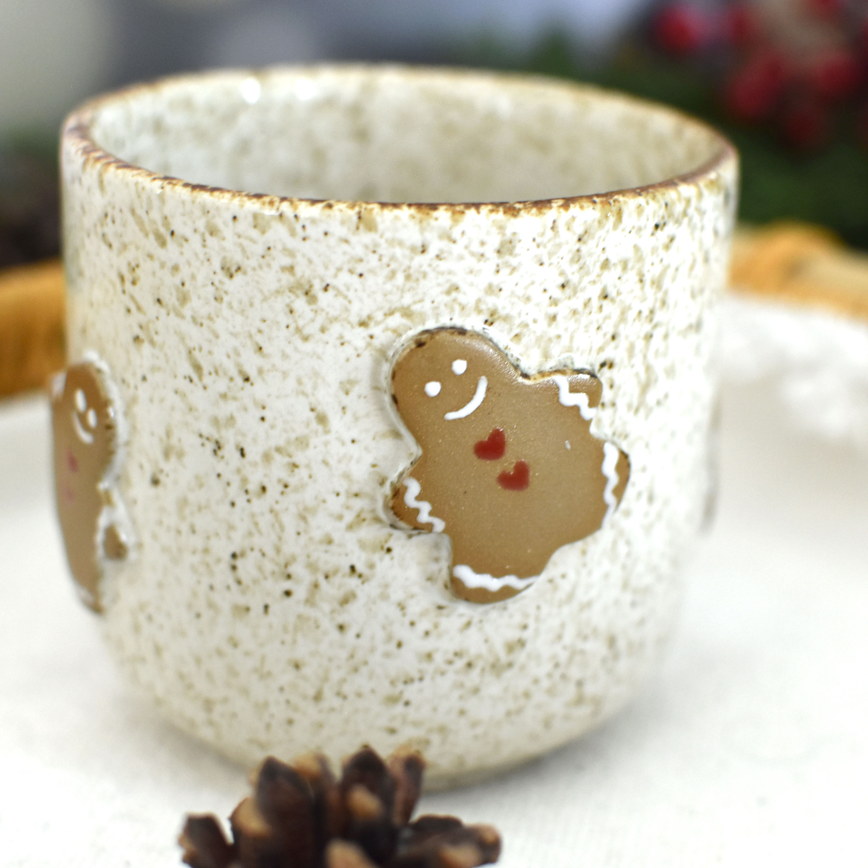 Taza Bohemia Relieve Galletas de Jengibre