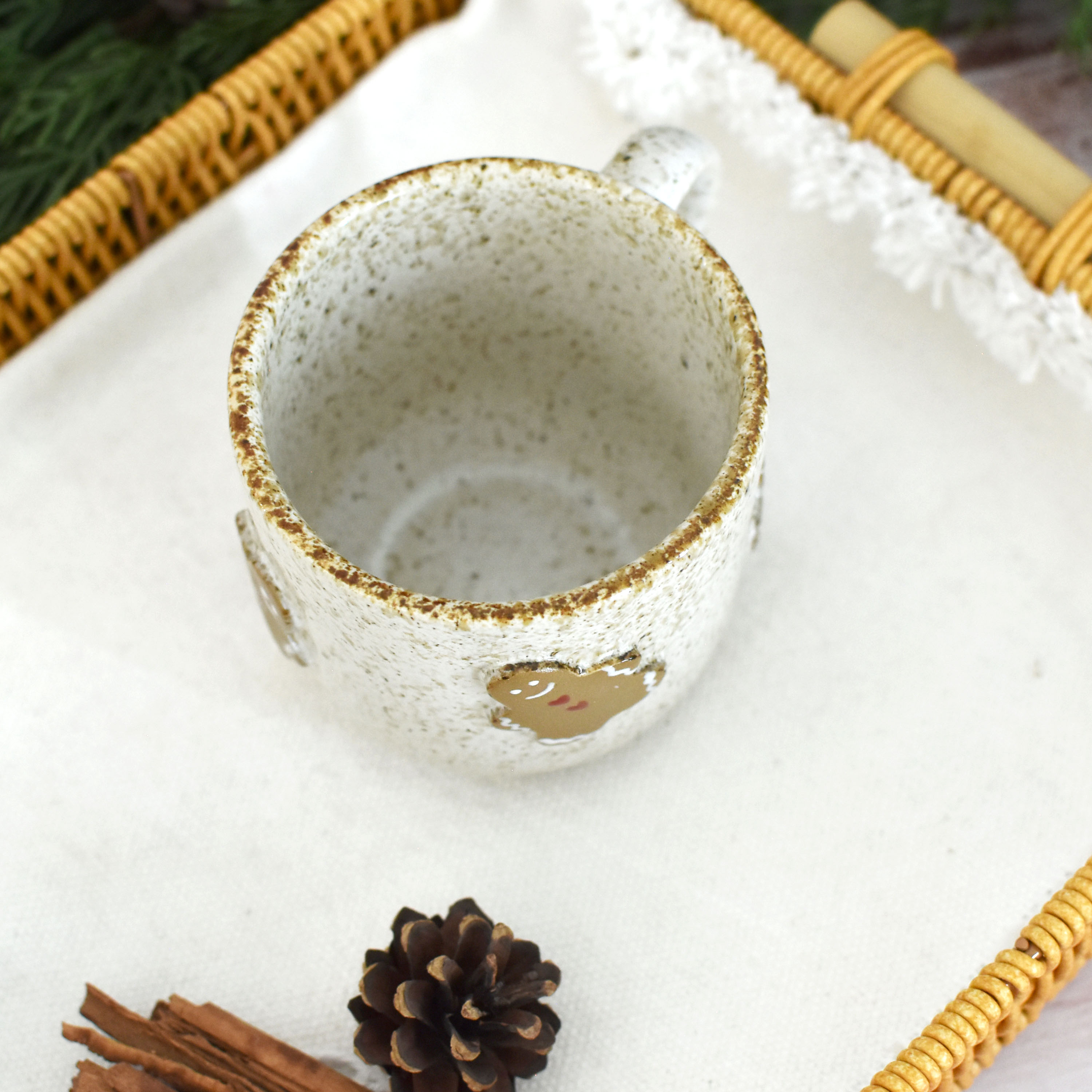 Taza Bohemia Relieve Galletas de Jengibre