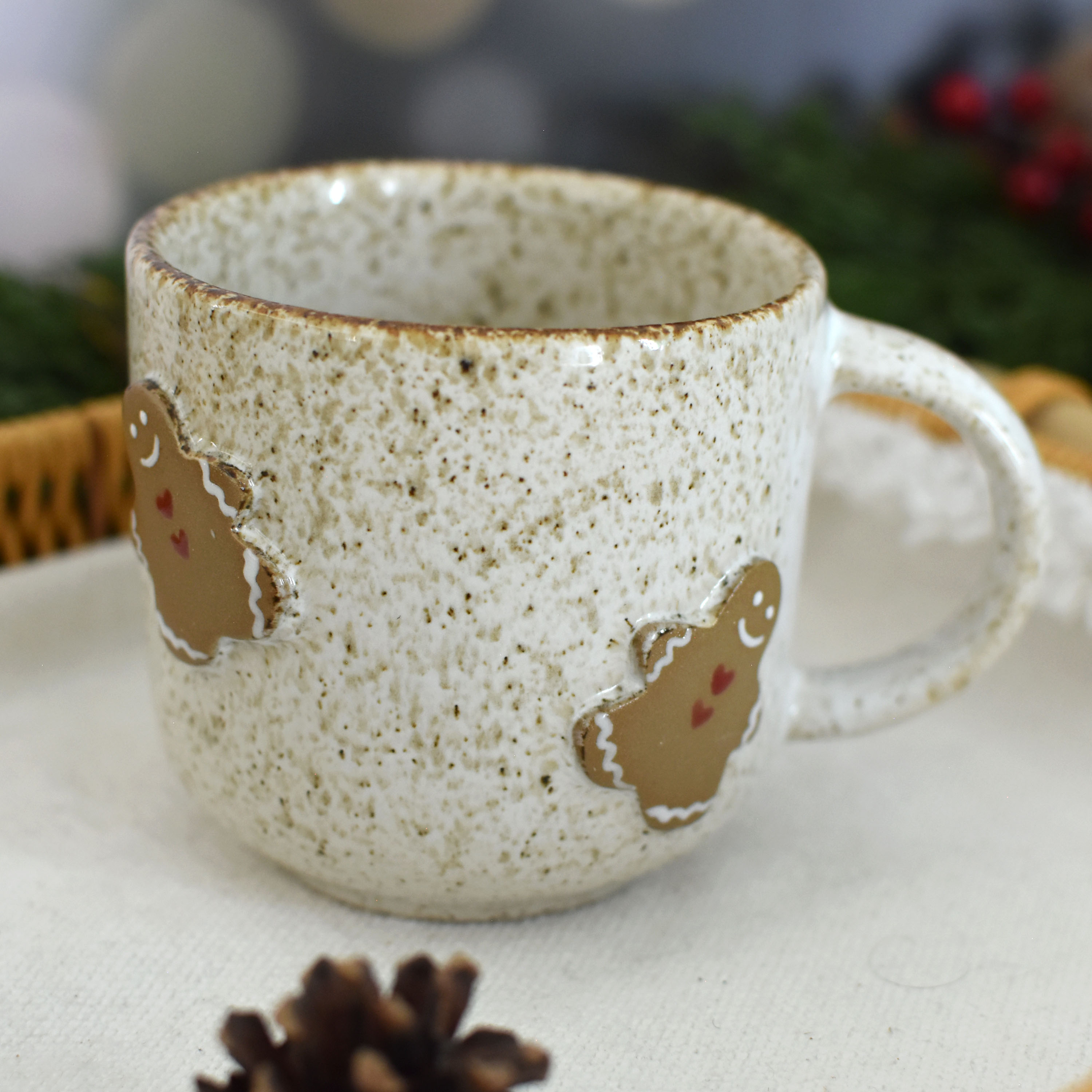 Taza Bohemia Relieve Galletas de Jengibre
