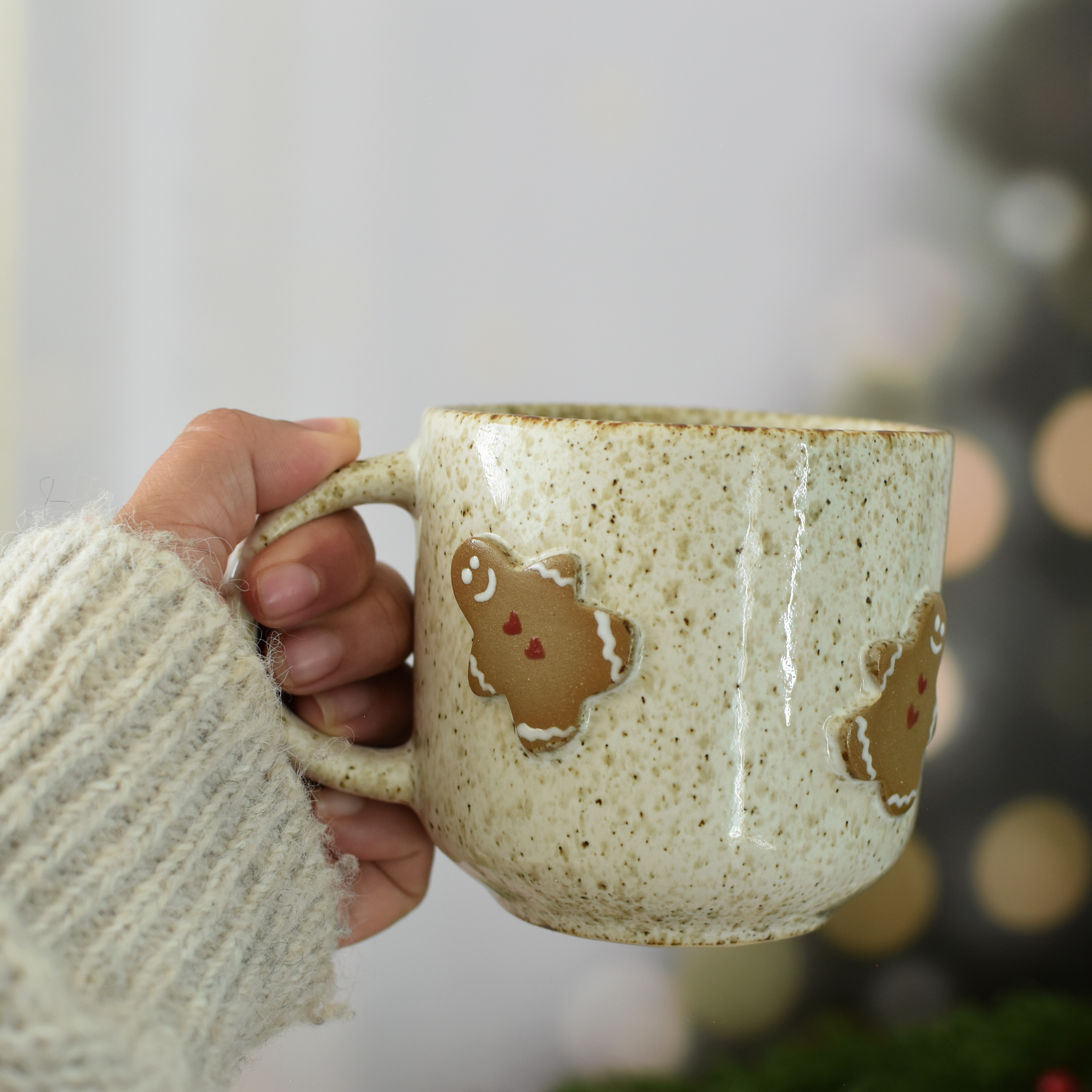 Taza Bohemia Relieve Galletas de Jengibre