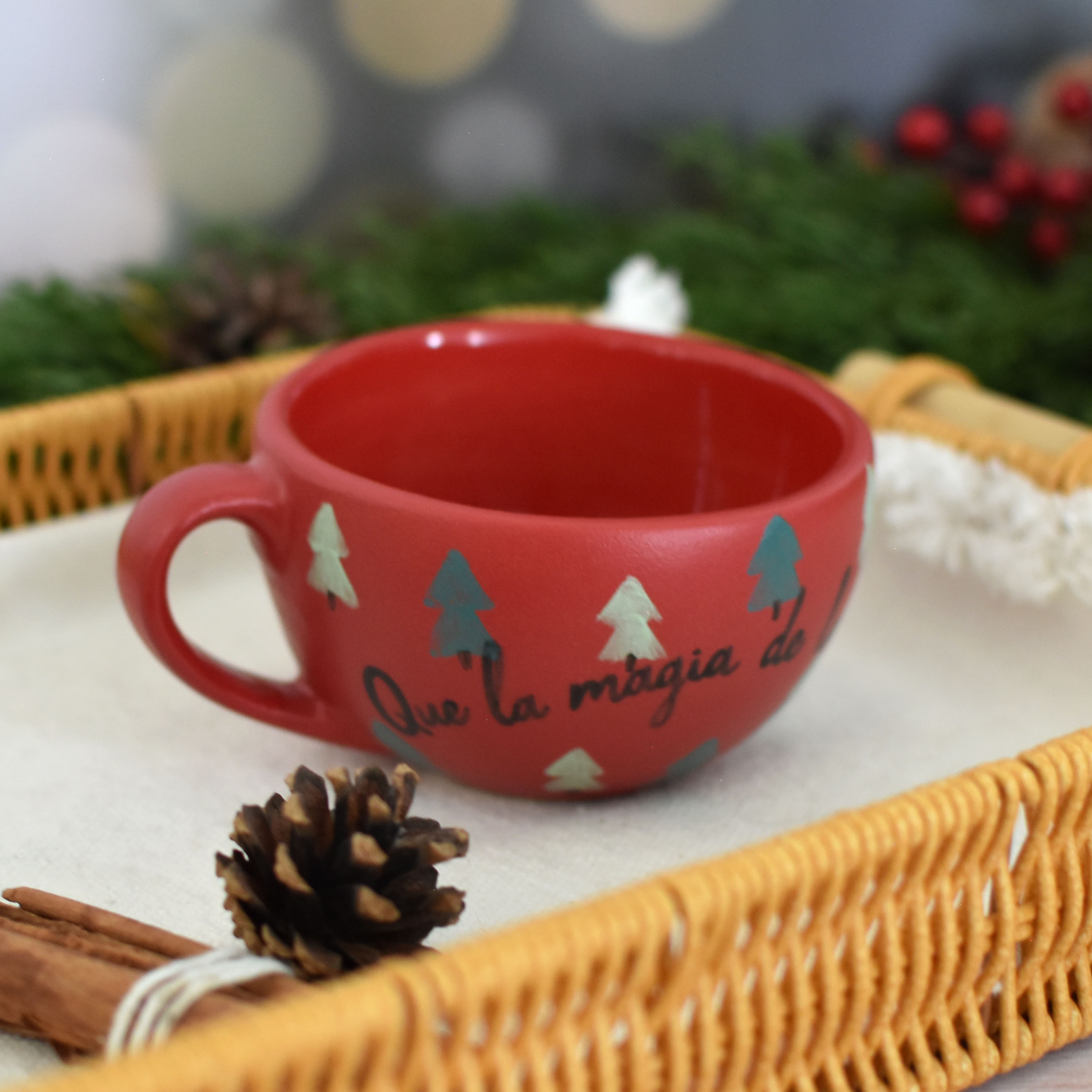 Taza Latte "Que la magia de la Navidad te llene de felicidad"