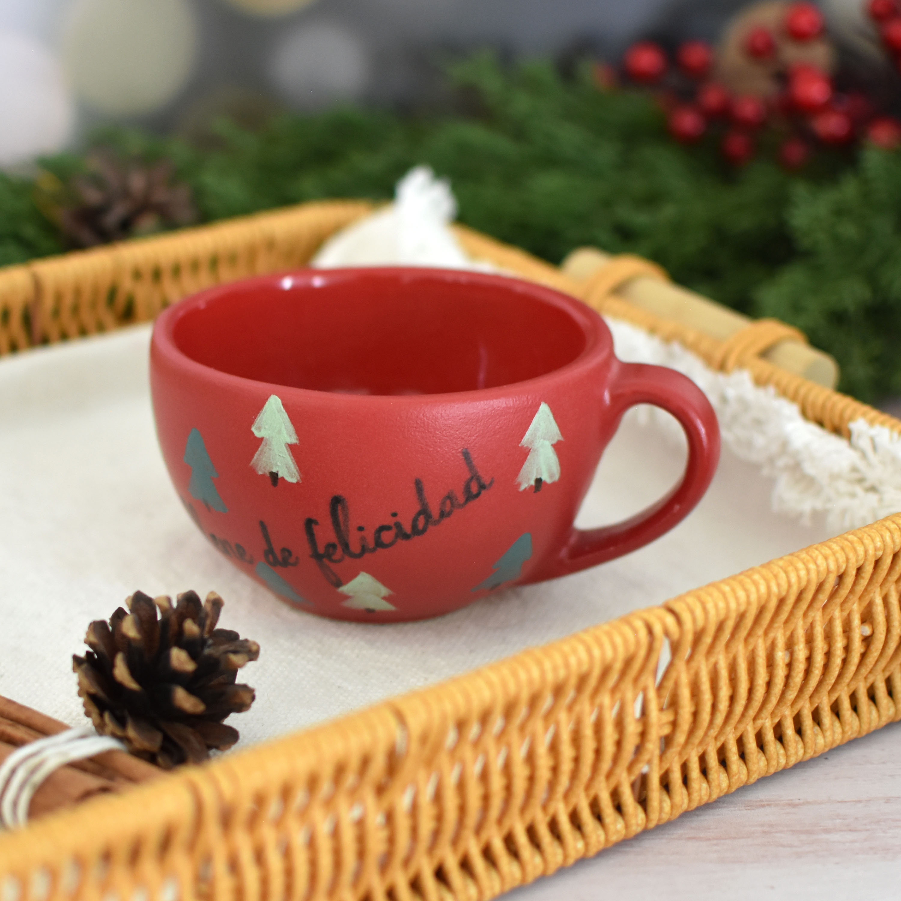 Taza Latte "Que la magia de la Navidad te llene de felicidad"