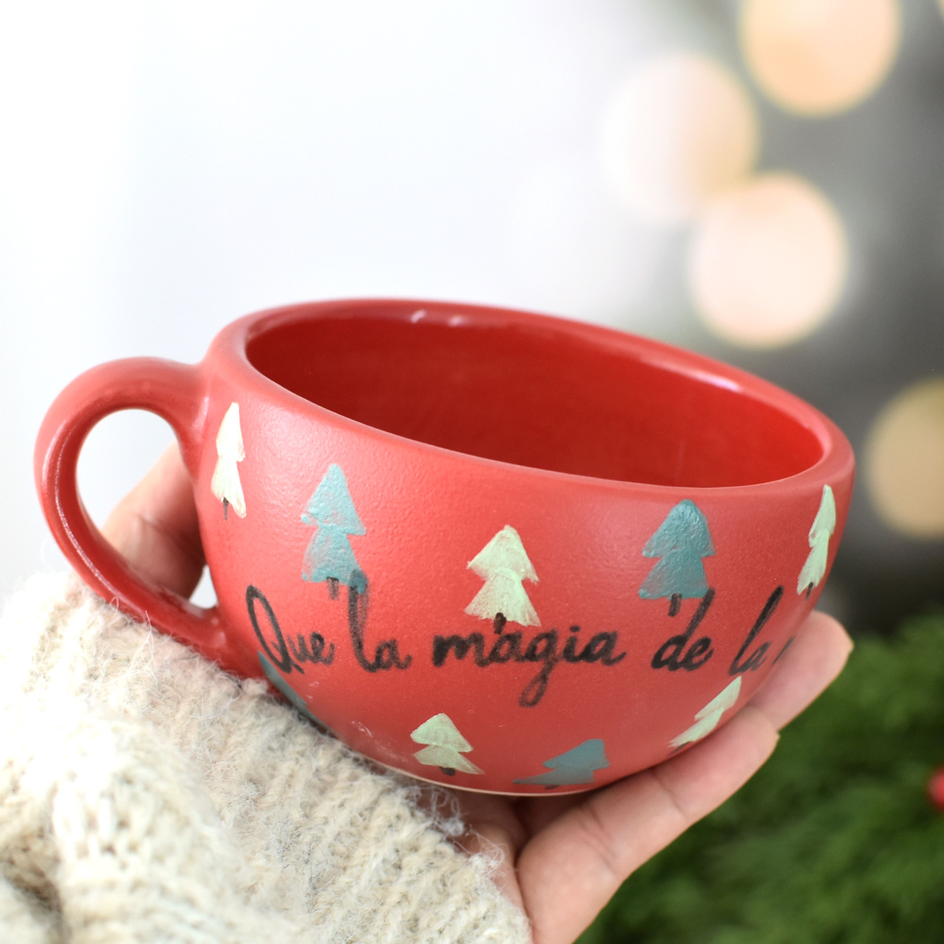 Taza Latte "Que la magia de la Navidad te llene de felicidad"
