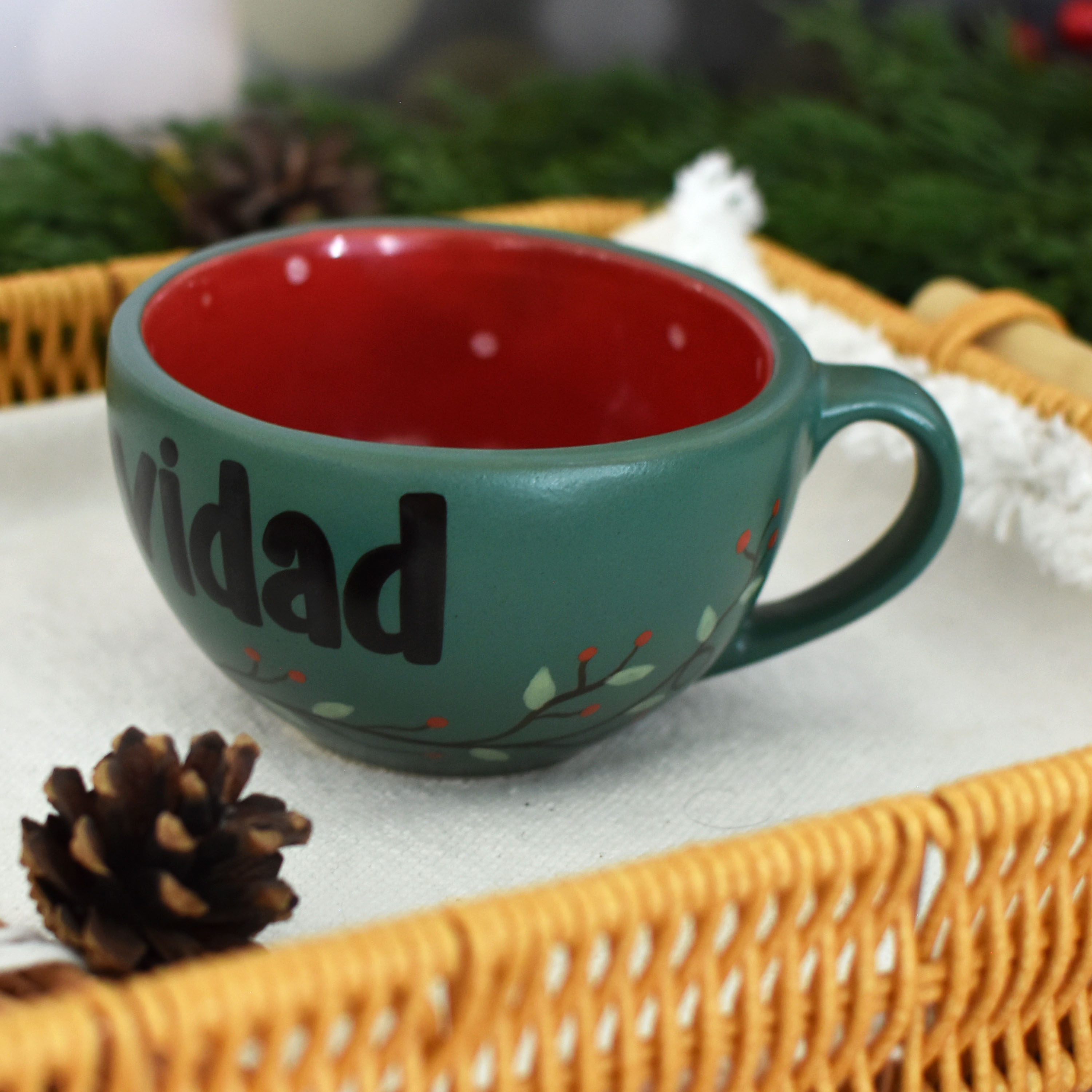 Taza Latte "Feliz Navidad"