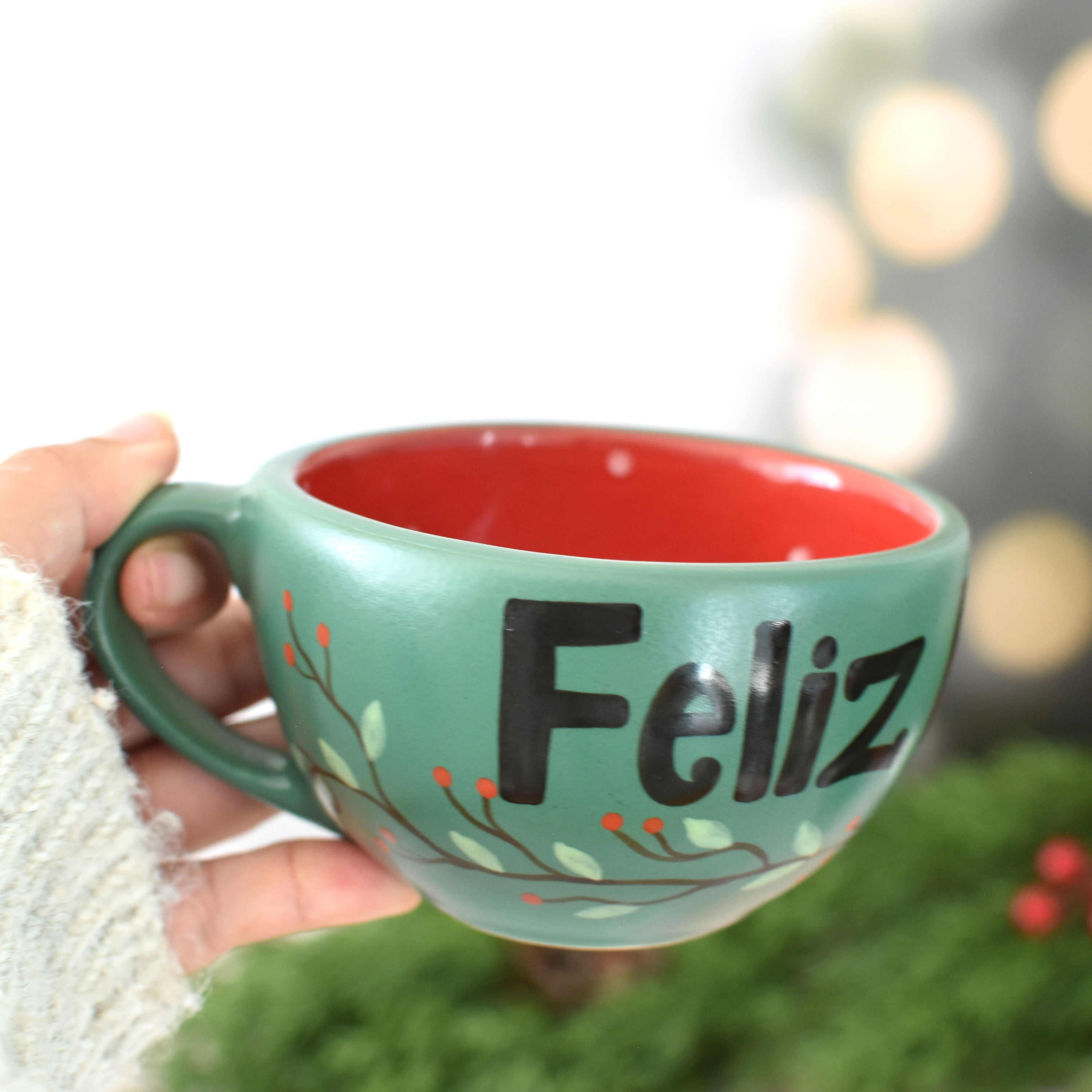 Taza Latte "Feliz Navidad"