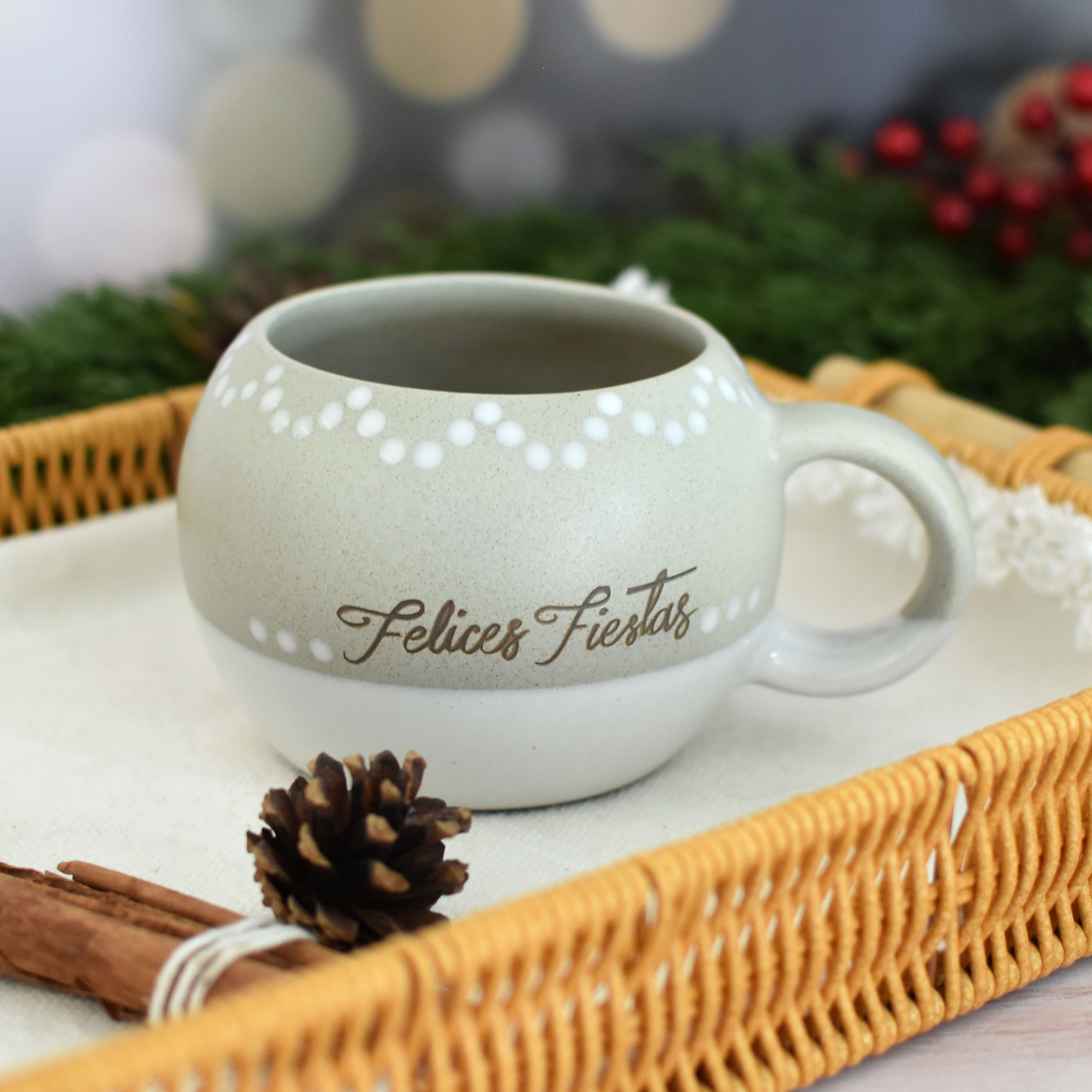 Taza Luna "Felices Fiestas"