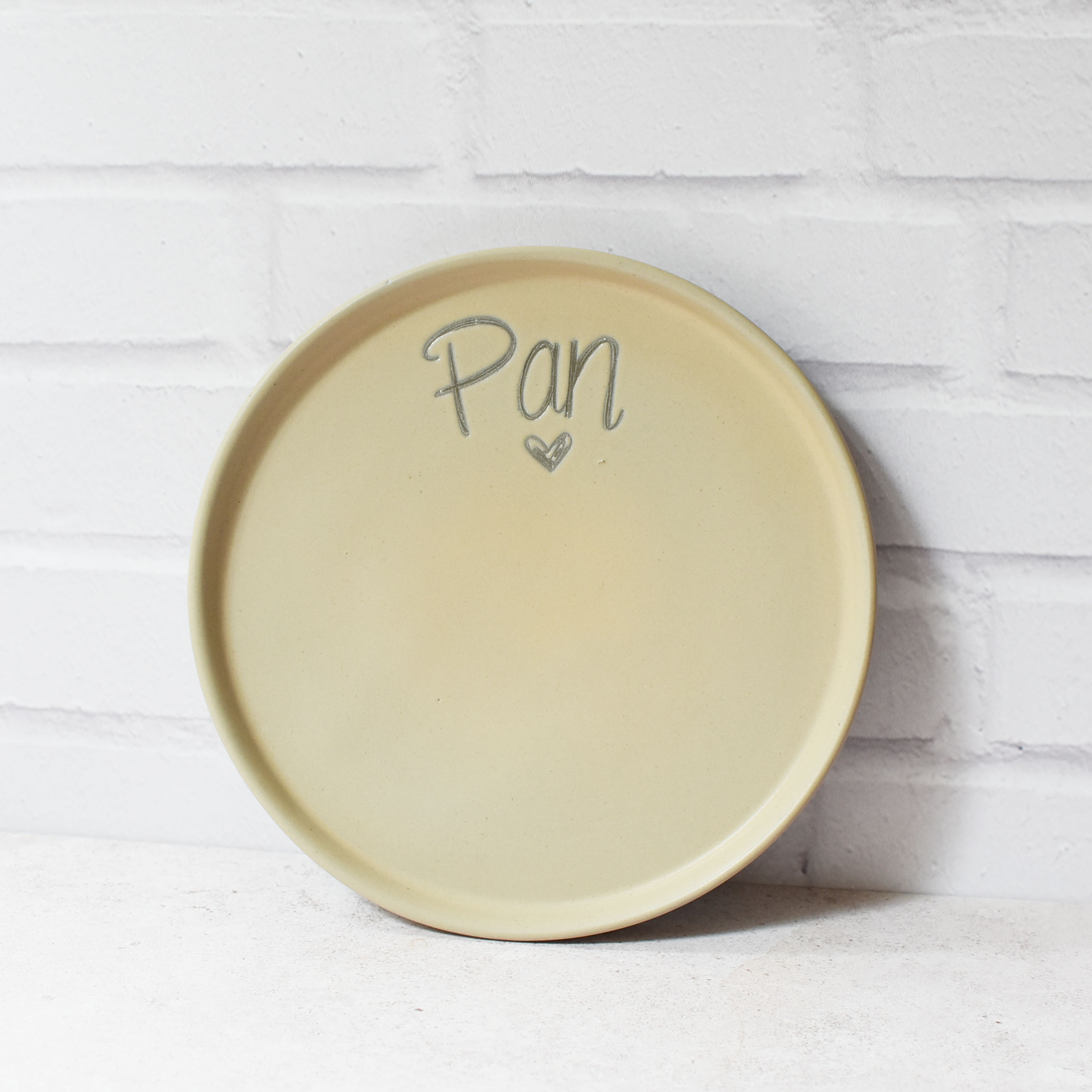 Plato redondo "Pan" Beige