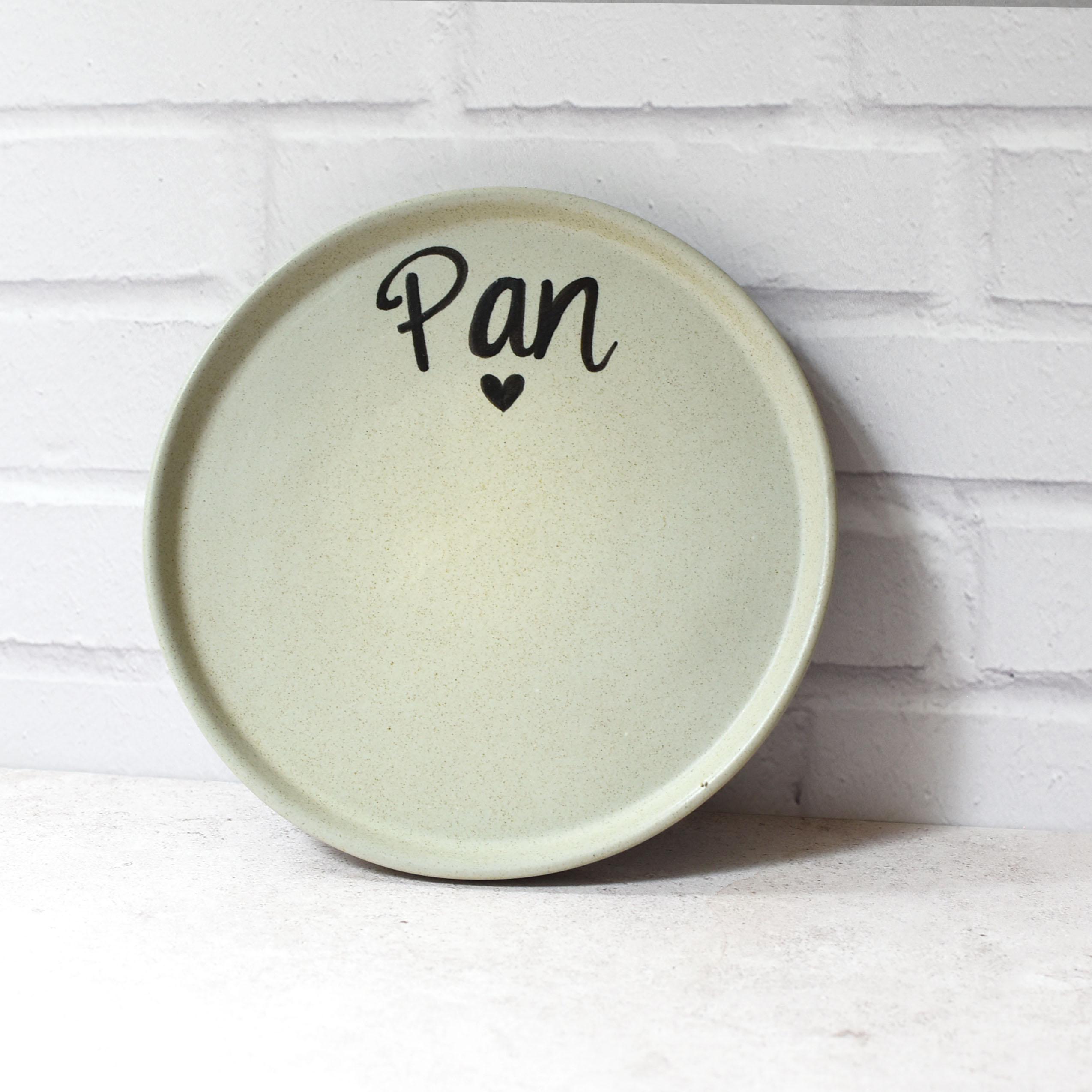 Plato redondo "Pan" Plata Mate