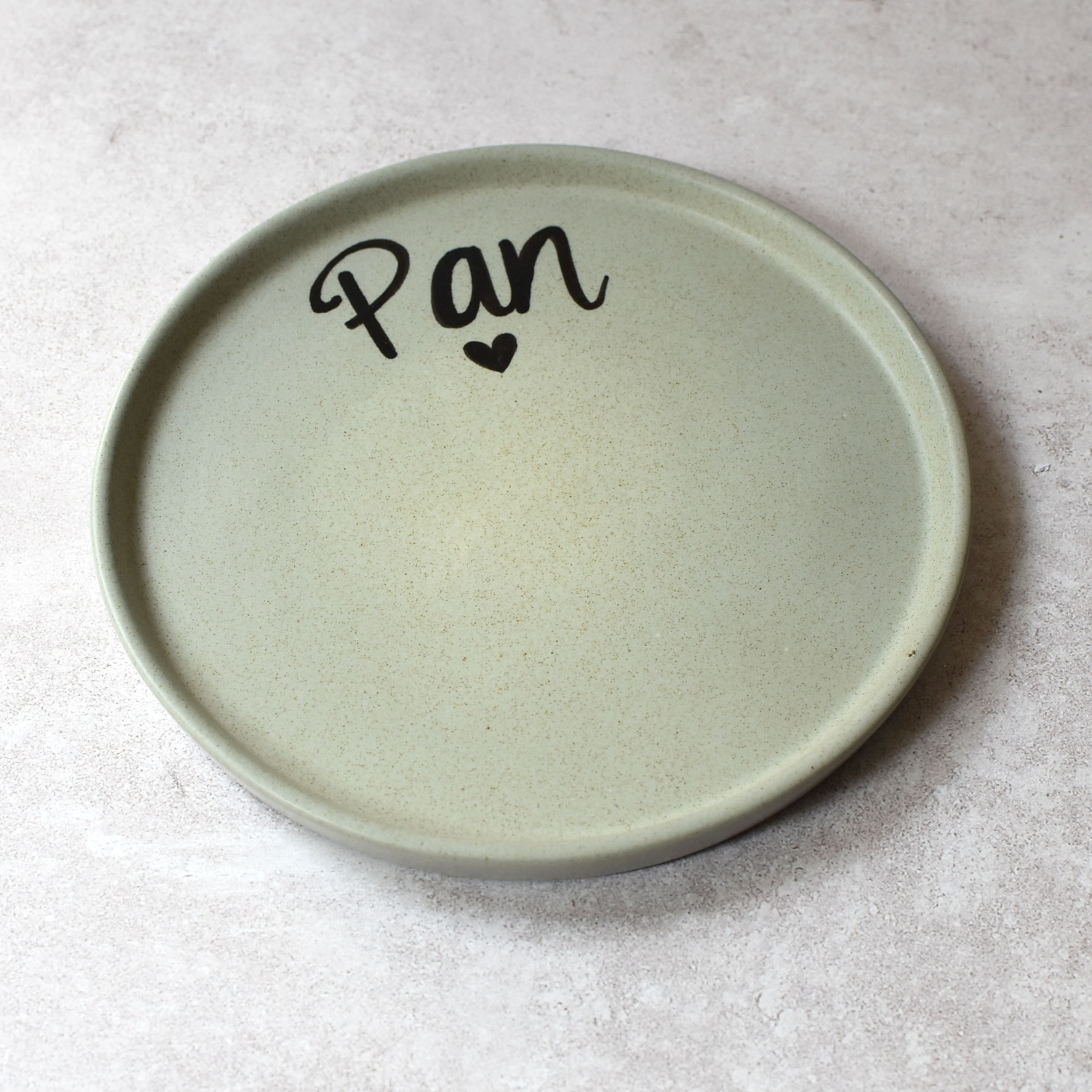 Plato redondo "Pan" Plata Mate