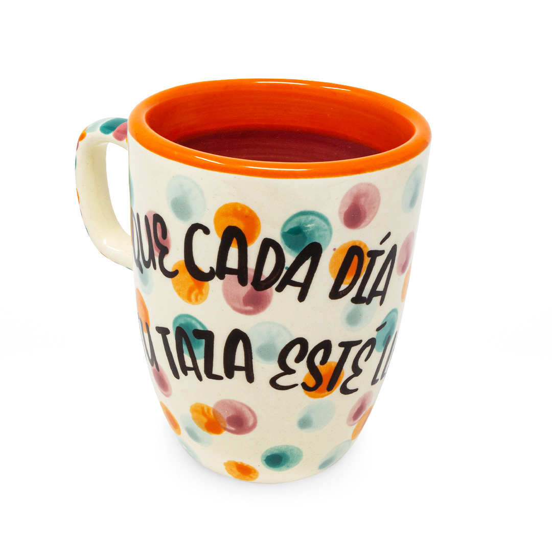 Taza Capuchino "Que cada día tu taza esté llena de alegría"