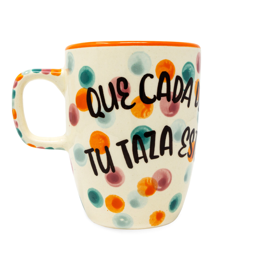 Taza Capuchino "Que cada día tu taza esté llena de alegría"