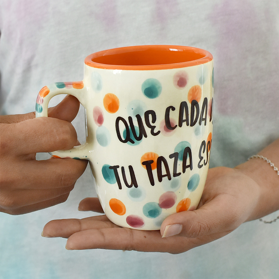 Taza Capuchino "Que cada día tu taza esté llena de alegría"