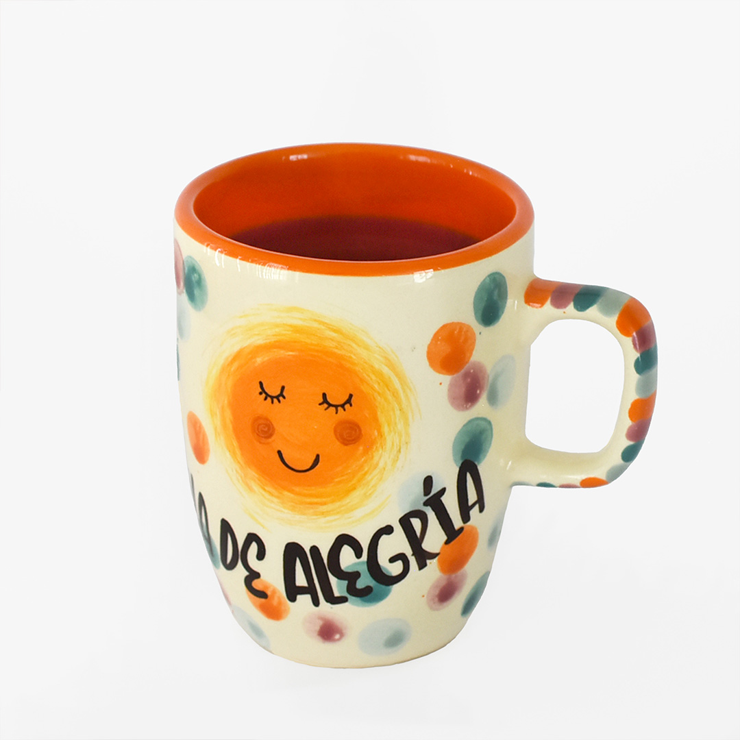 Taza Capuchino "Que cada día tu taza esté llena de alegría"