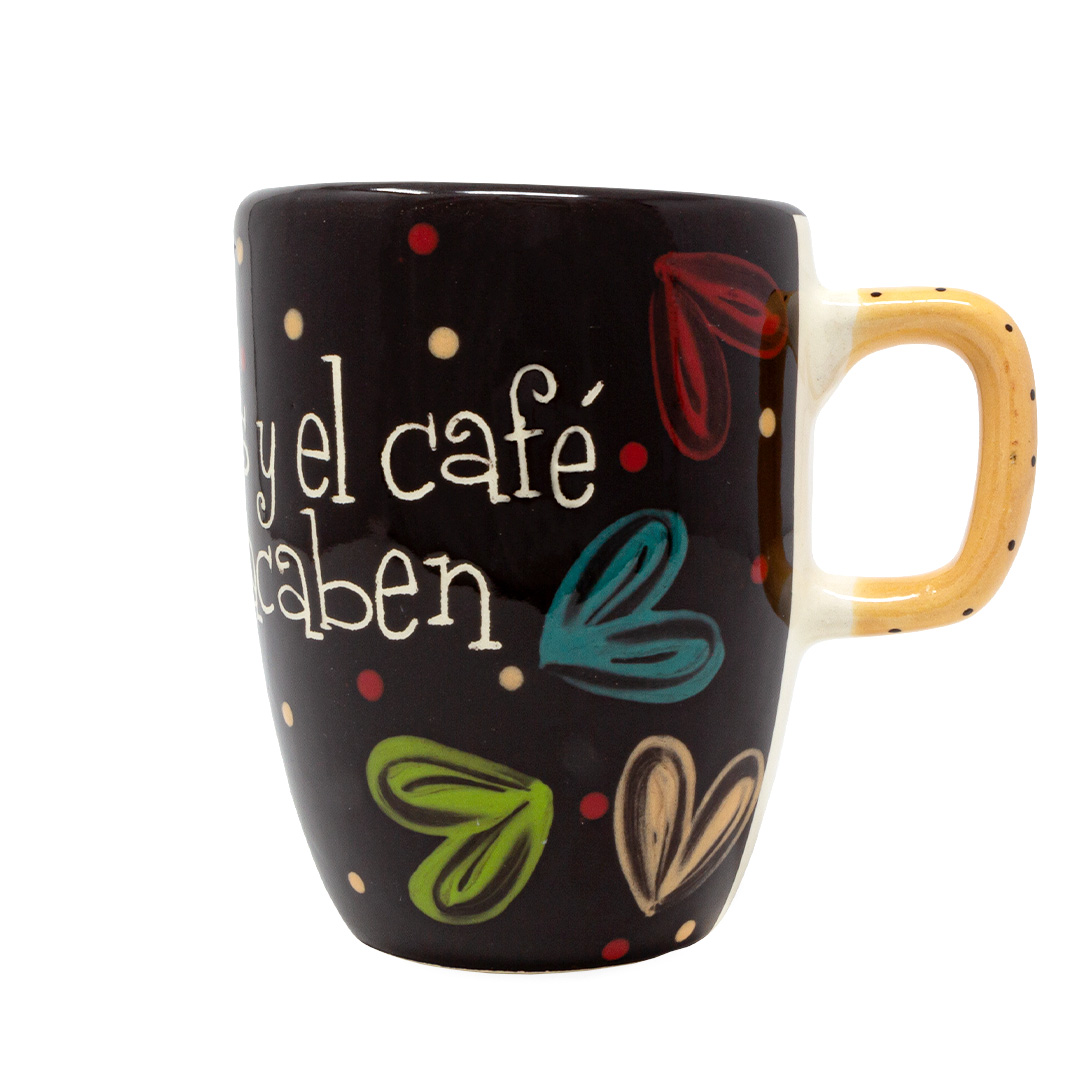 Taza Capuchino "Que las risas y el café nunca se acaben"