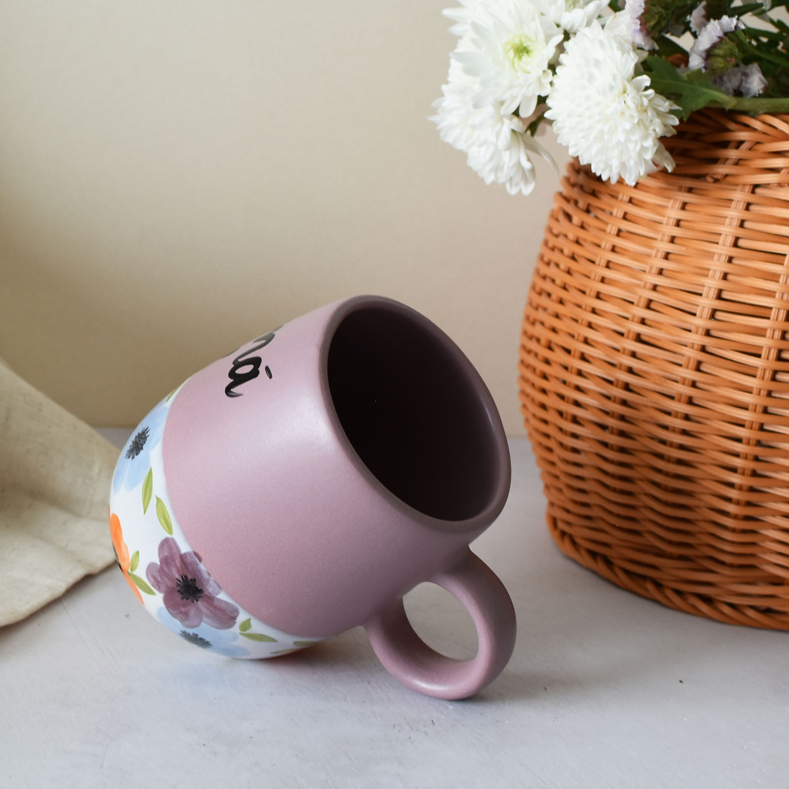 Taza Almendra frase "Mamá♡"