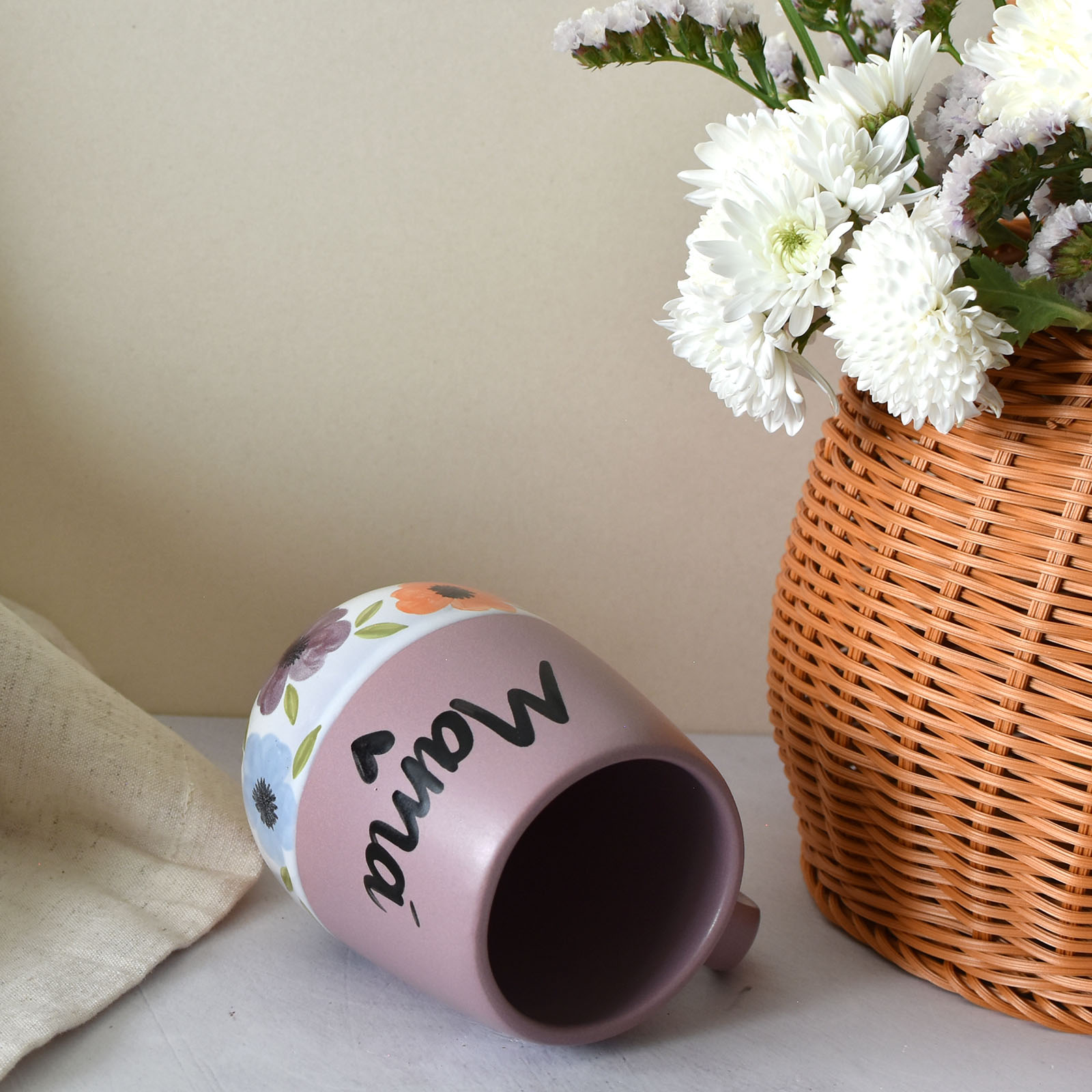 Taza Almendra frase "Mamá♡"