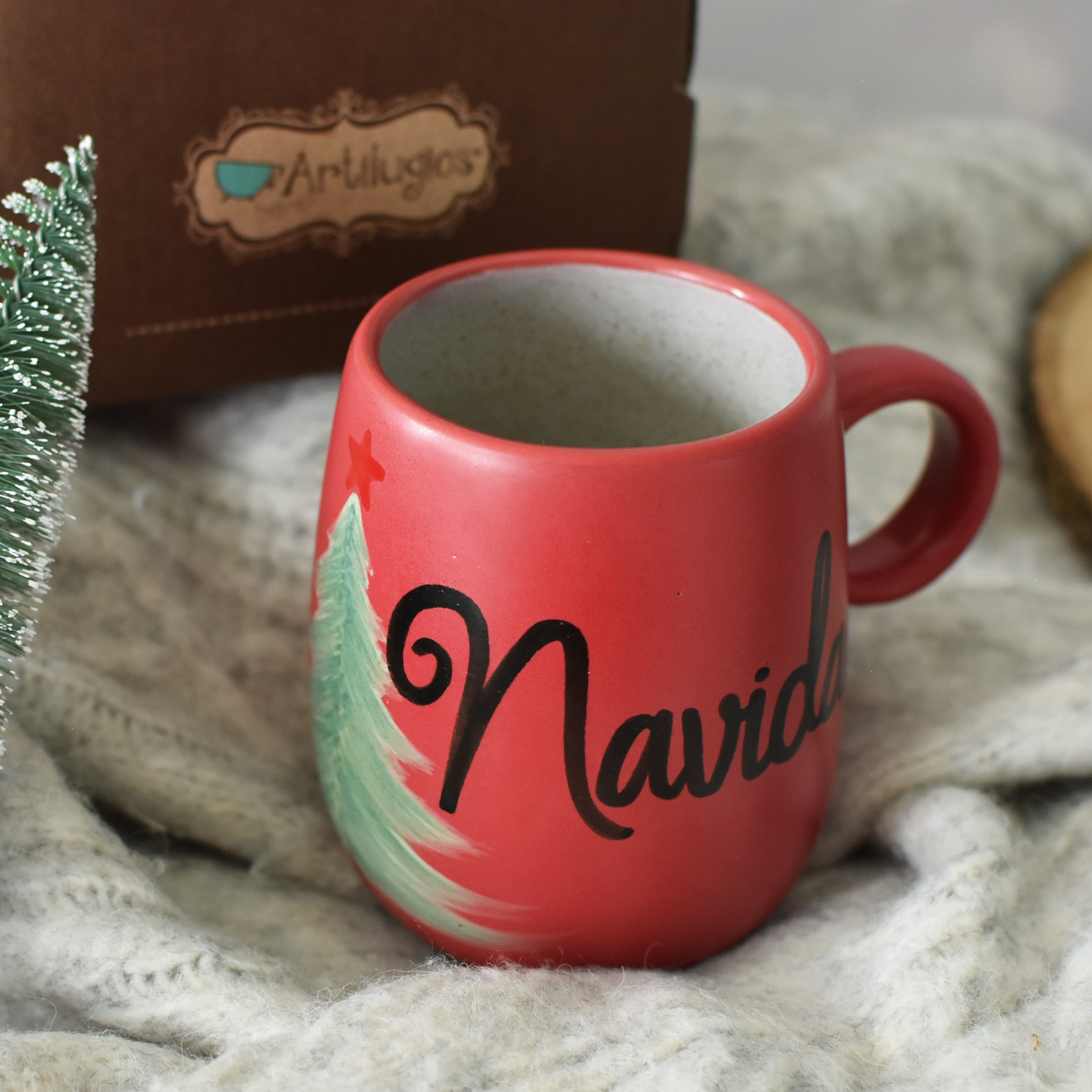 Taza Almendra "Feliz Navidad"