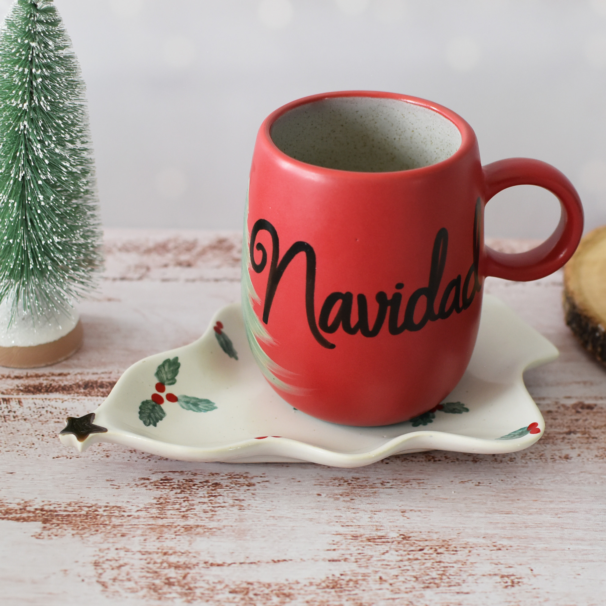 Taza Almendra "Feliz Navidad"
