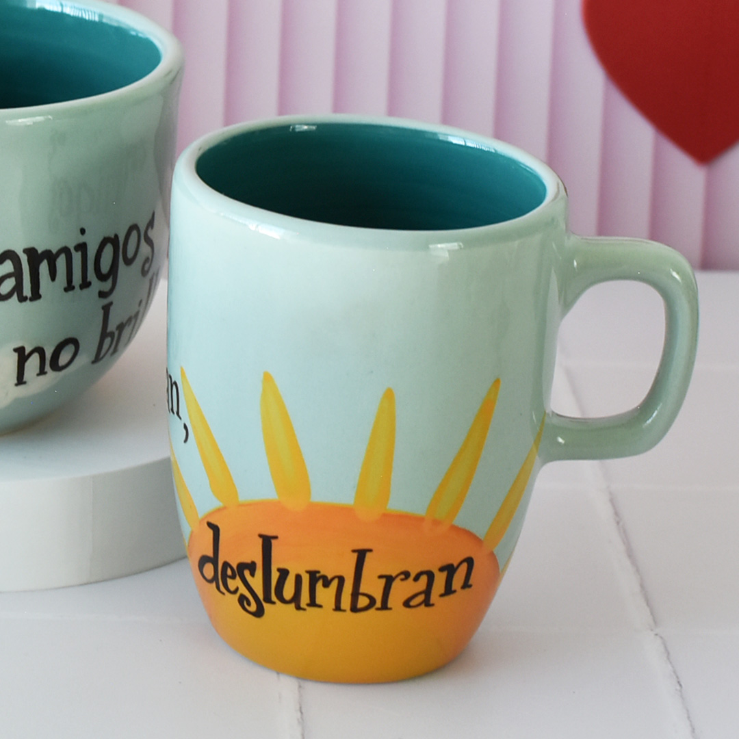 Taza Capuchino Para esos amigos que no brillan, deslumbran