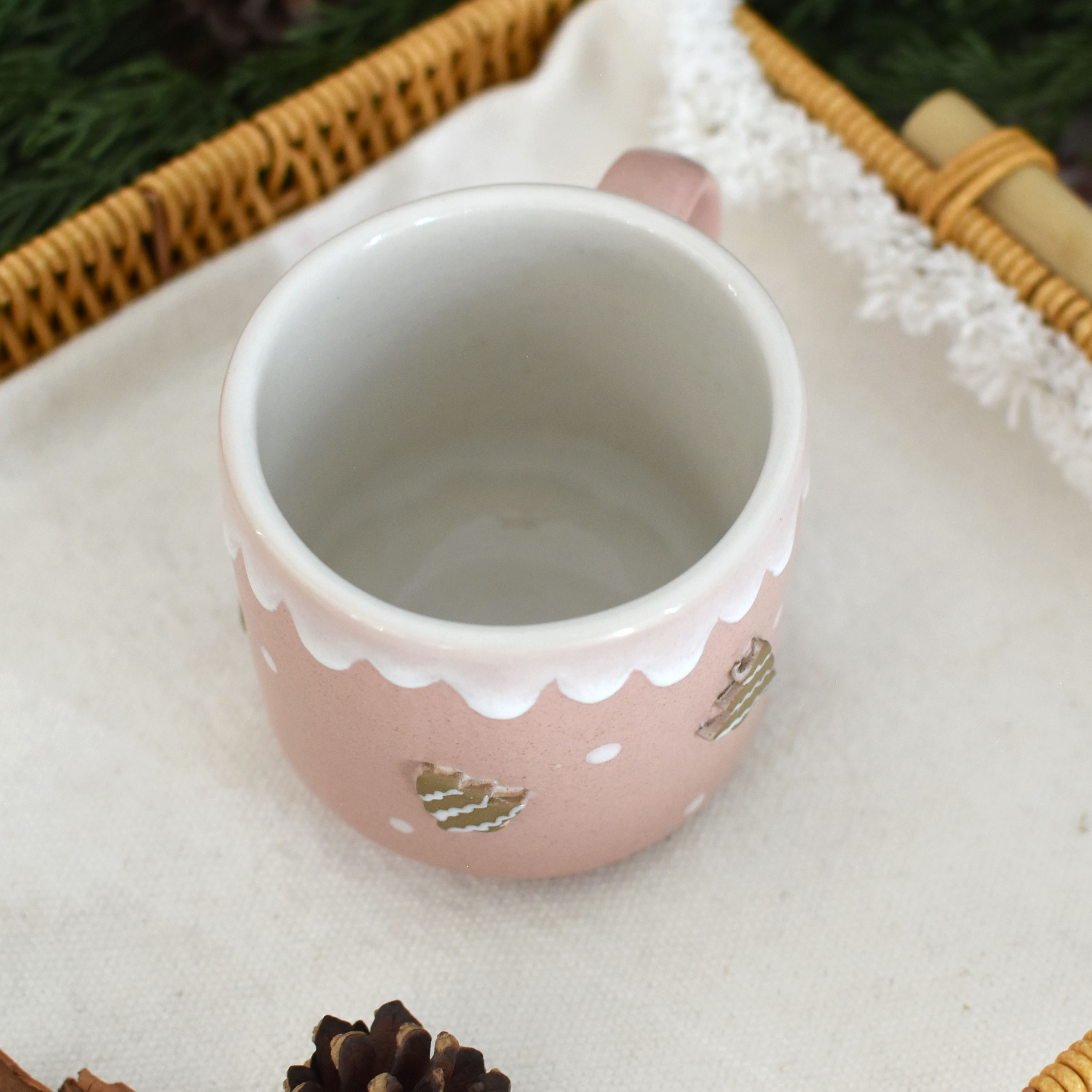 Taza Bohemia Relieve Arbolitos