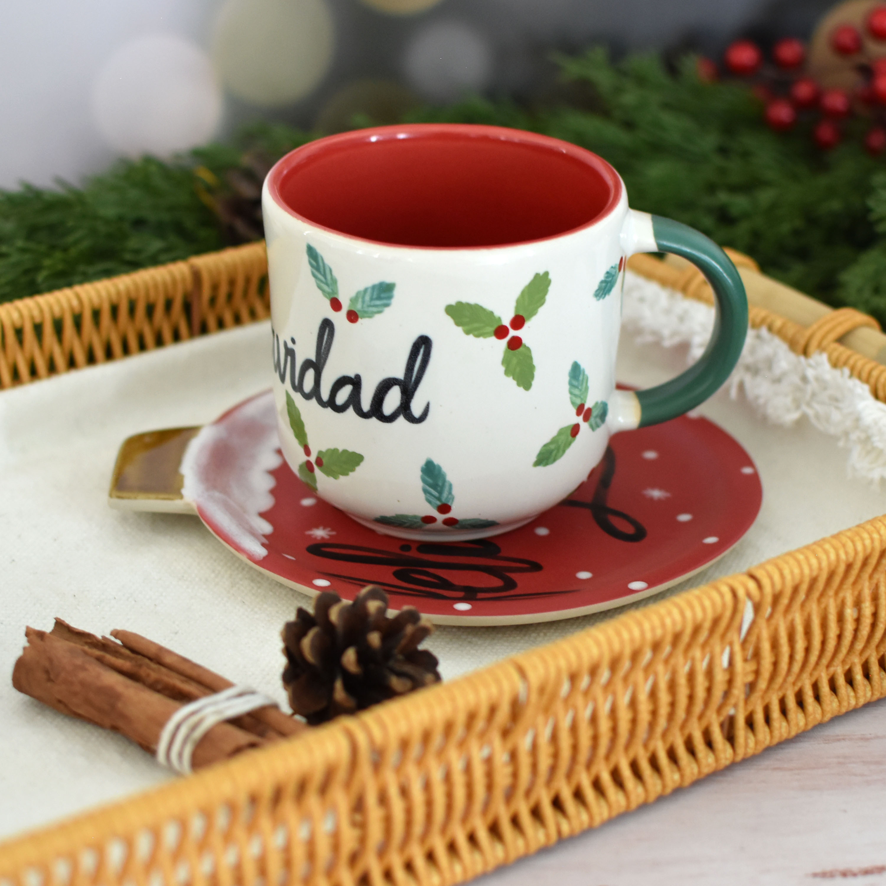 Platito Esfera "Feliz Navidad"