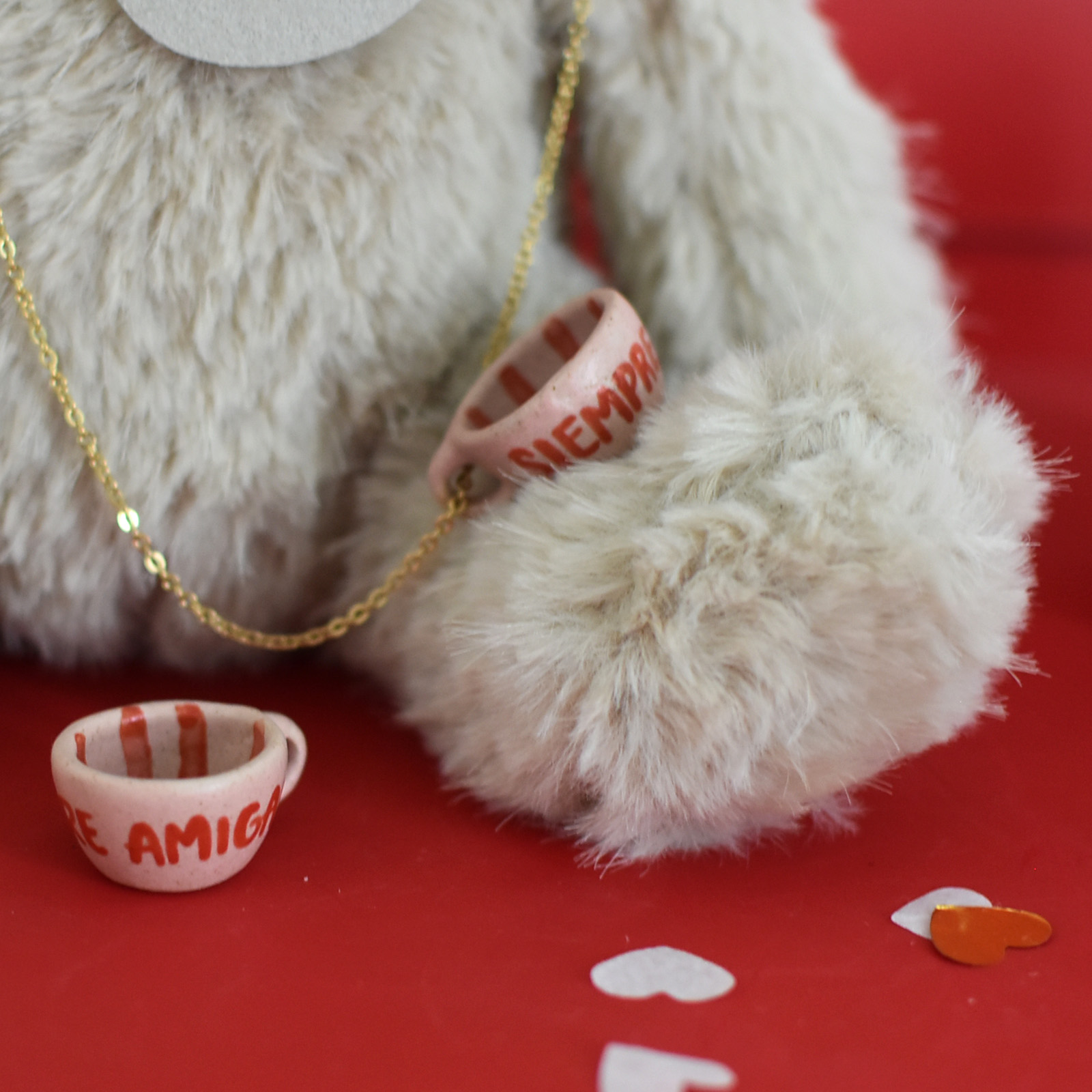 Dije Tacita mini "Siempre amigas" 