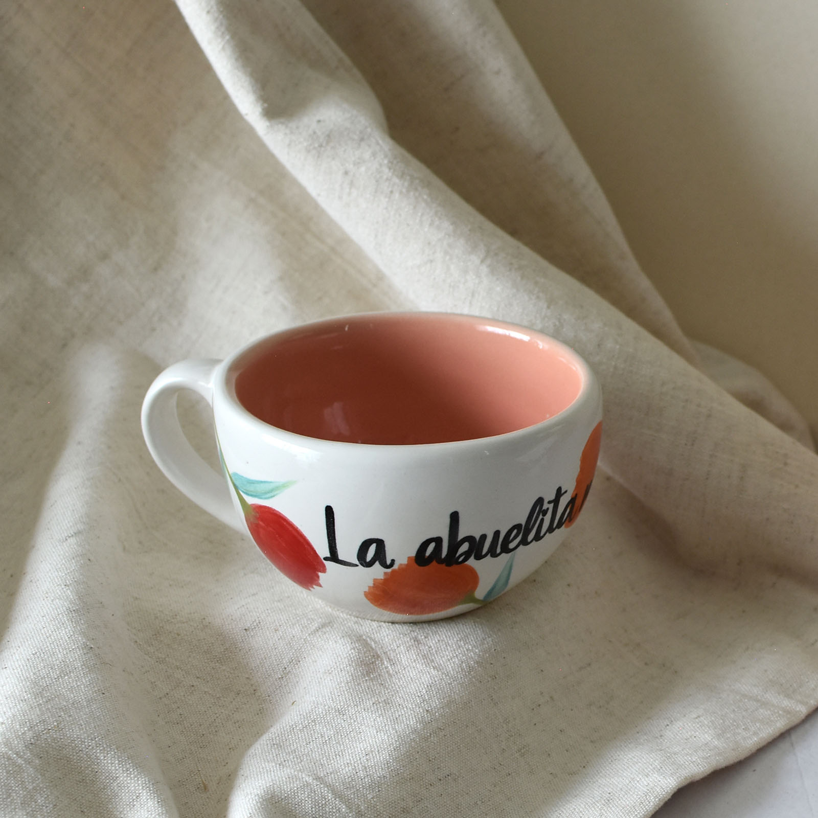 Taza Latte "La abuelita más hermosa"