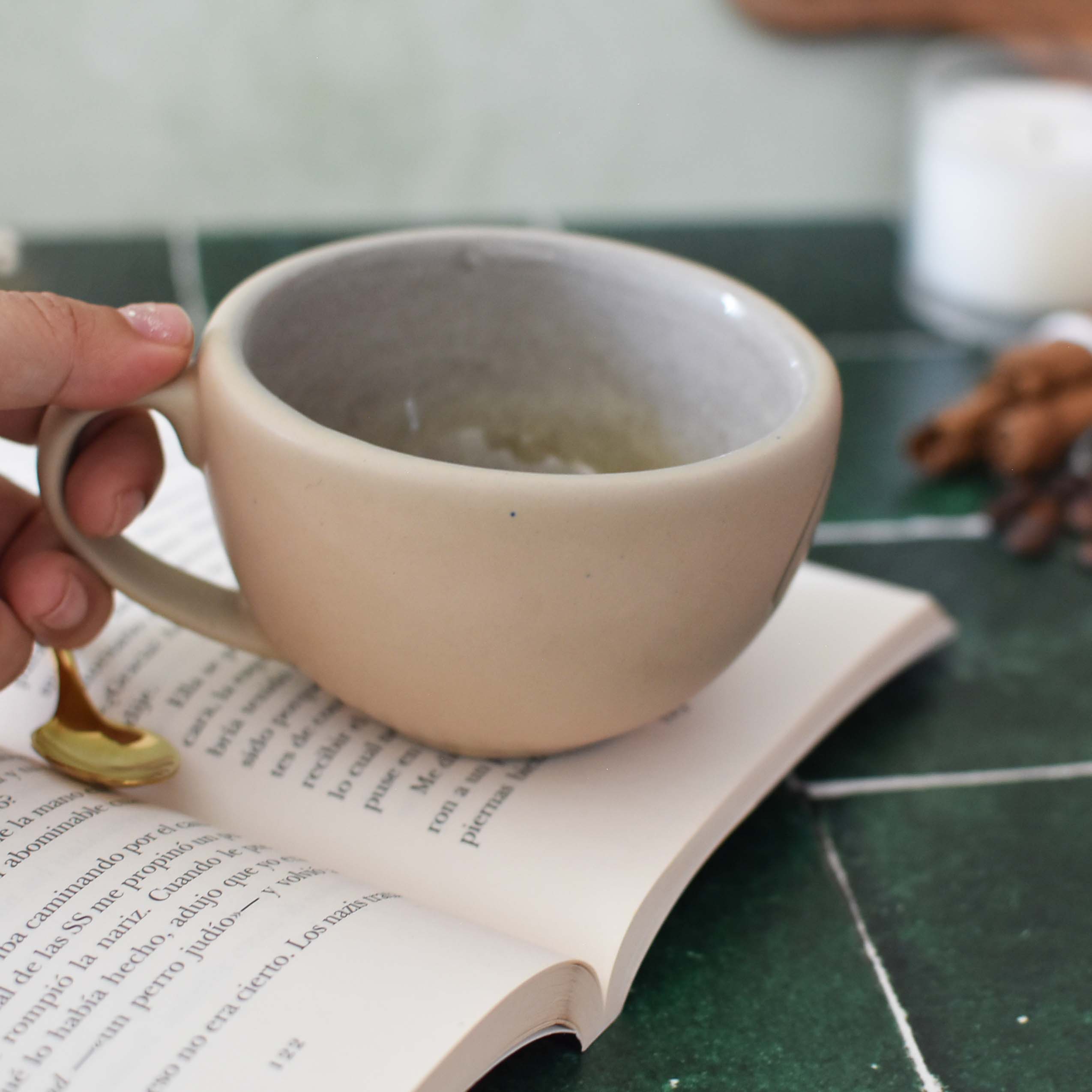 Taza Latte-Beige "Café"