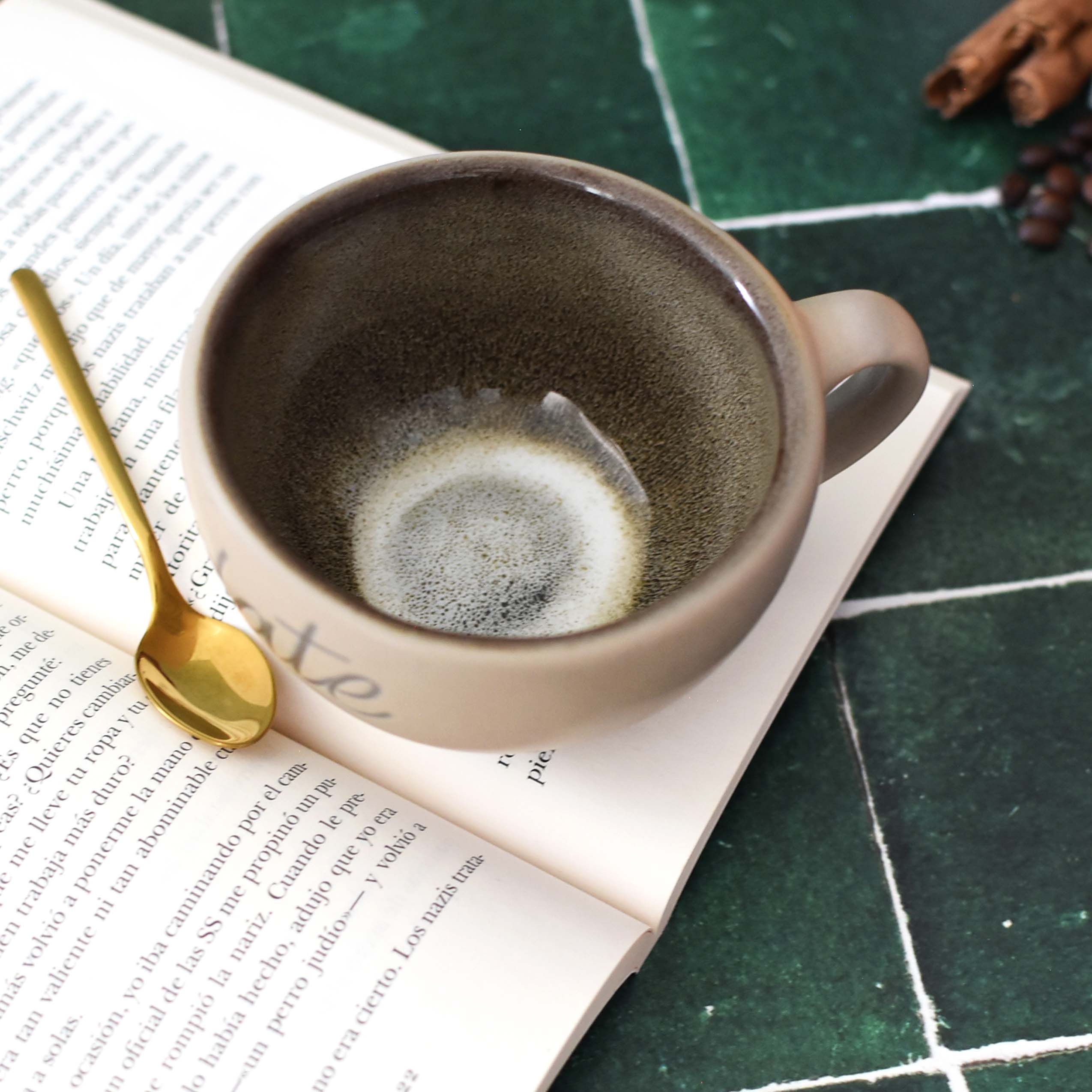 Taza Latte-Beige "Chocolate"