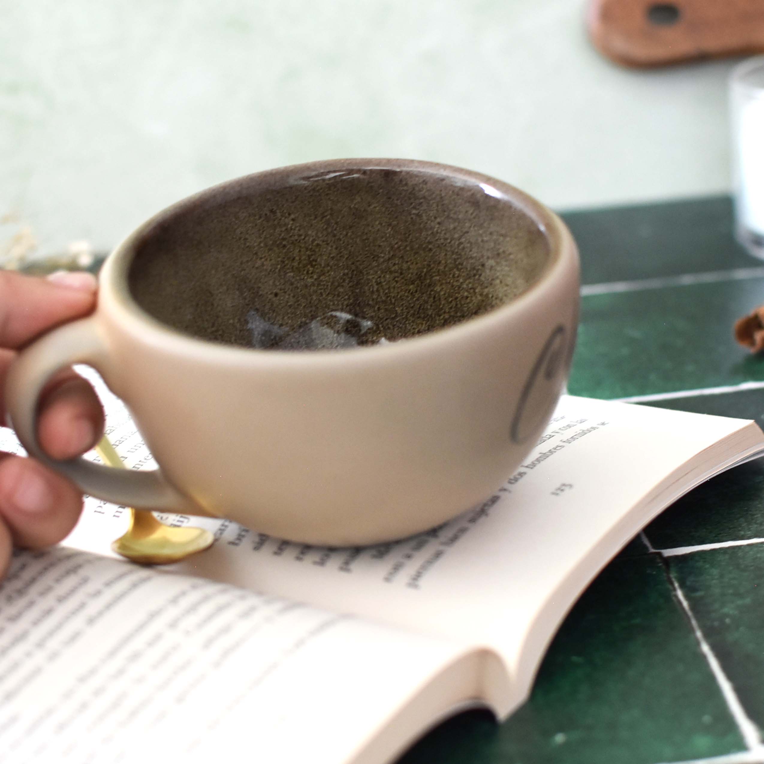 Taza Latte-Beige "Chocolate"