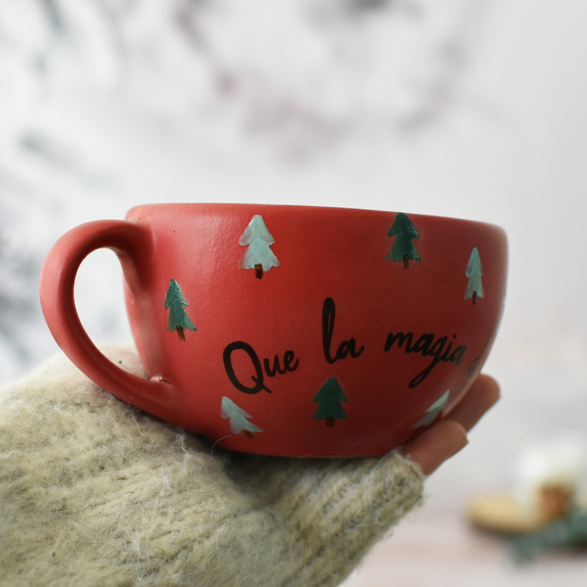 Taza Latte "Que la magia de la Navidad te llene de felicidad"