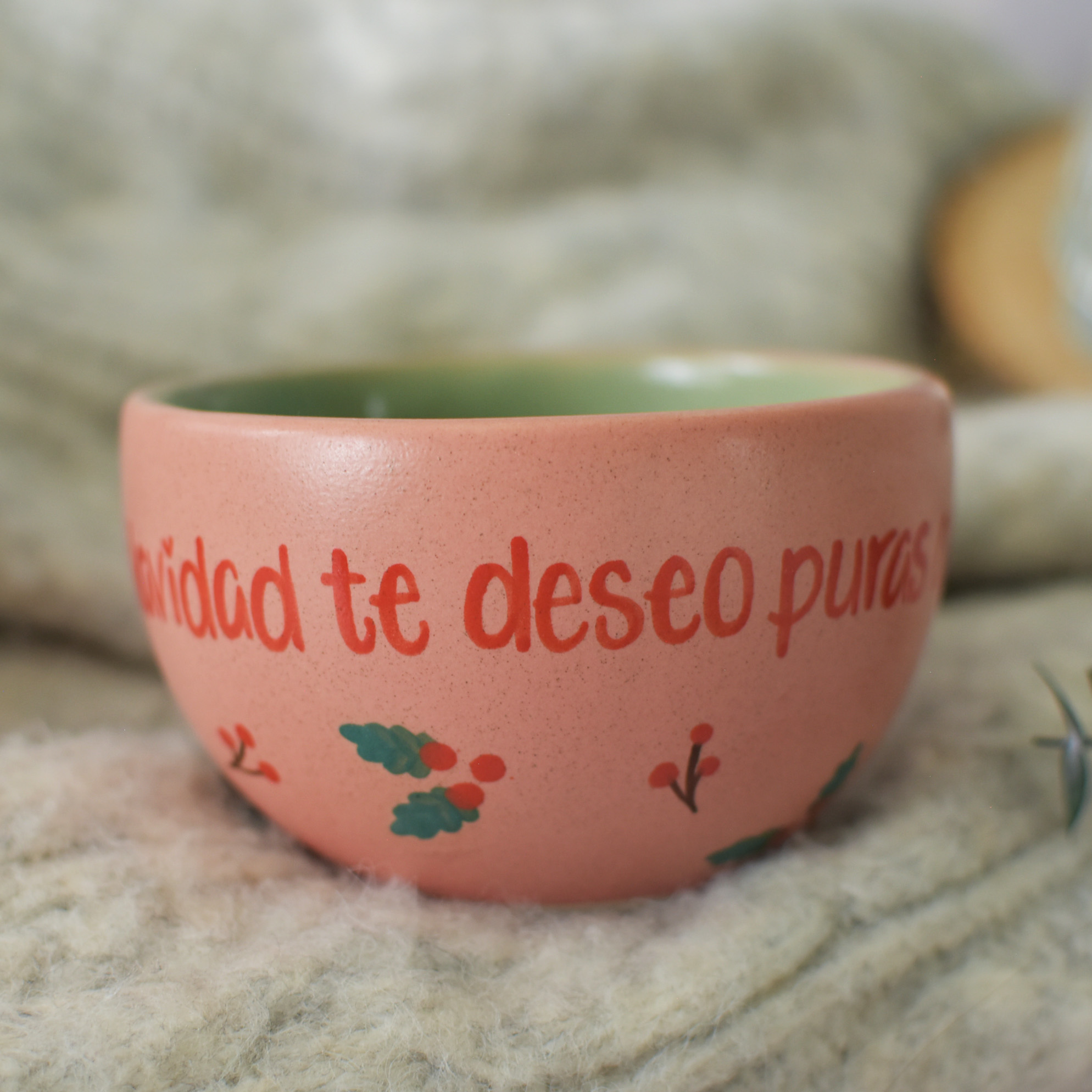 Taza Latte "Esta Navidad te deseo puras cosas bonitas"