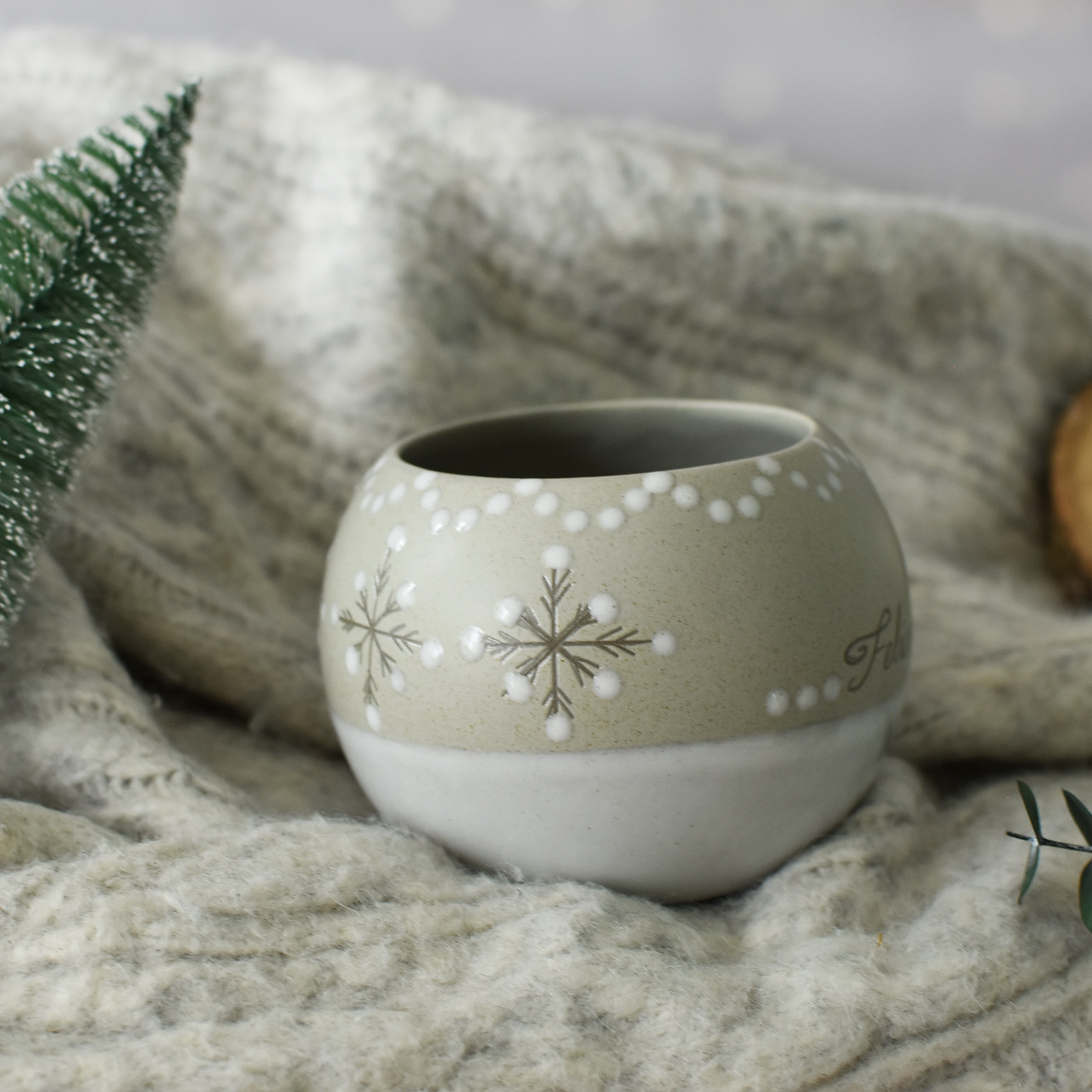 Taza Luna "Felices Fiestas"