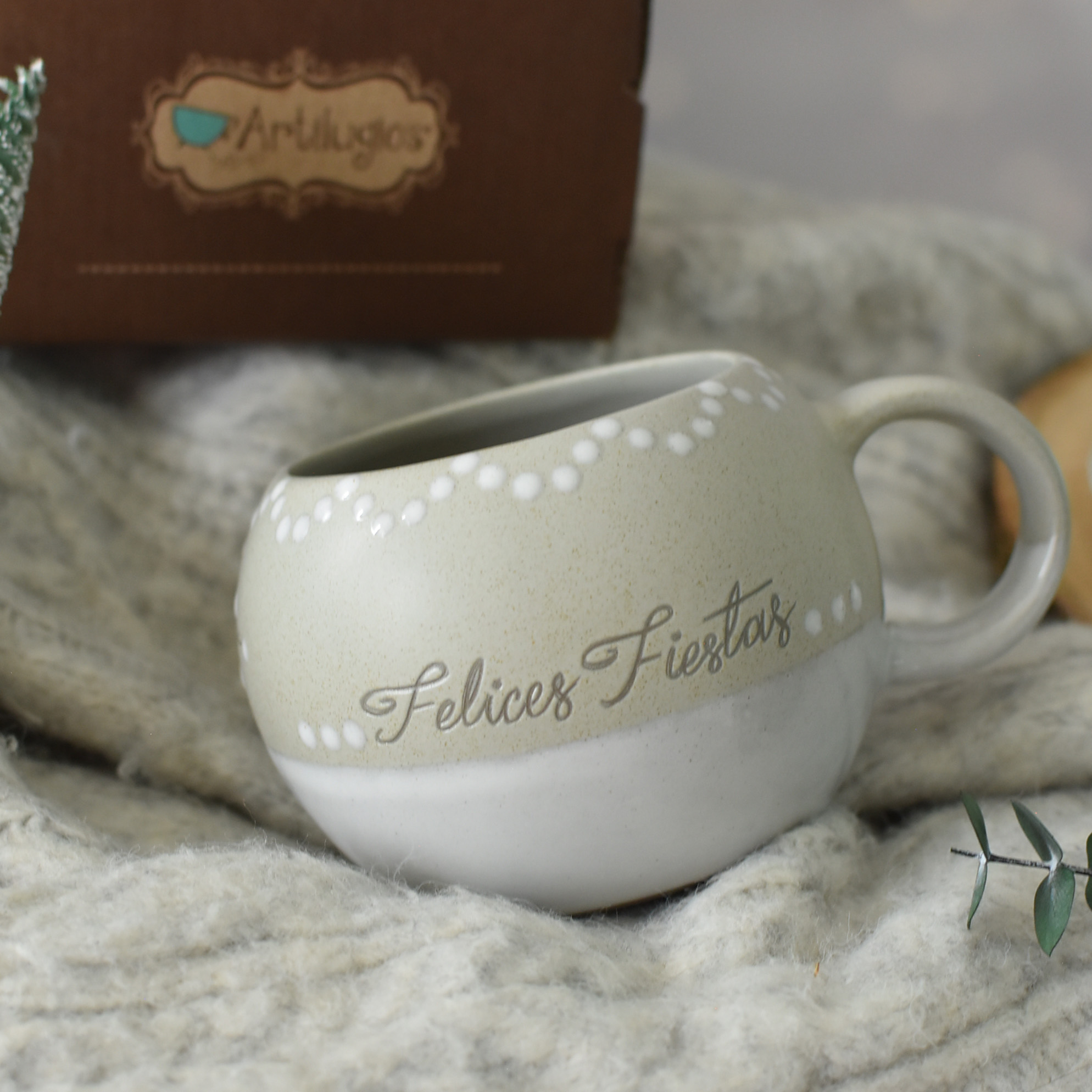 Taza Luna "Felices Fiestas"