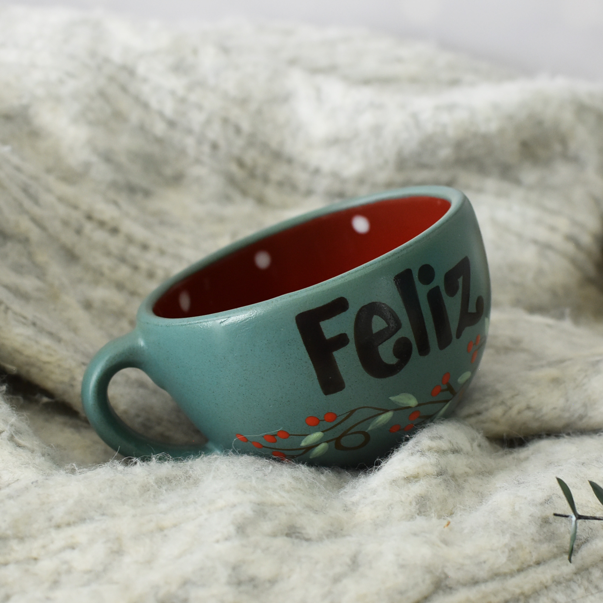 Taza Latte "Feliz Navidad"