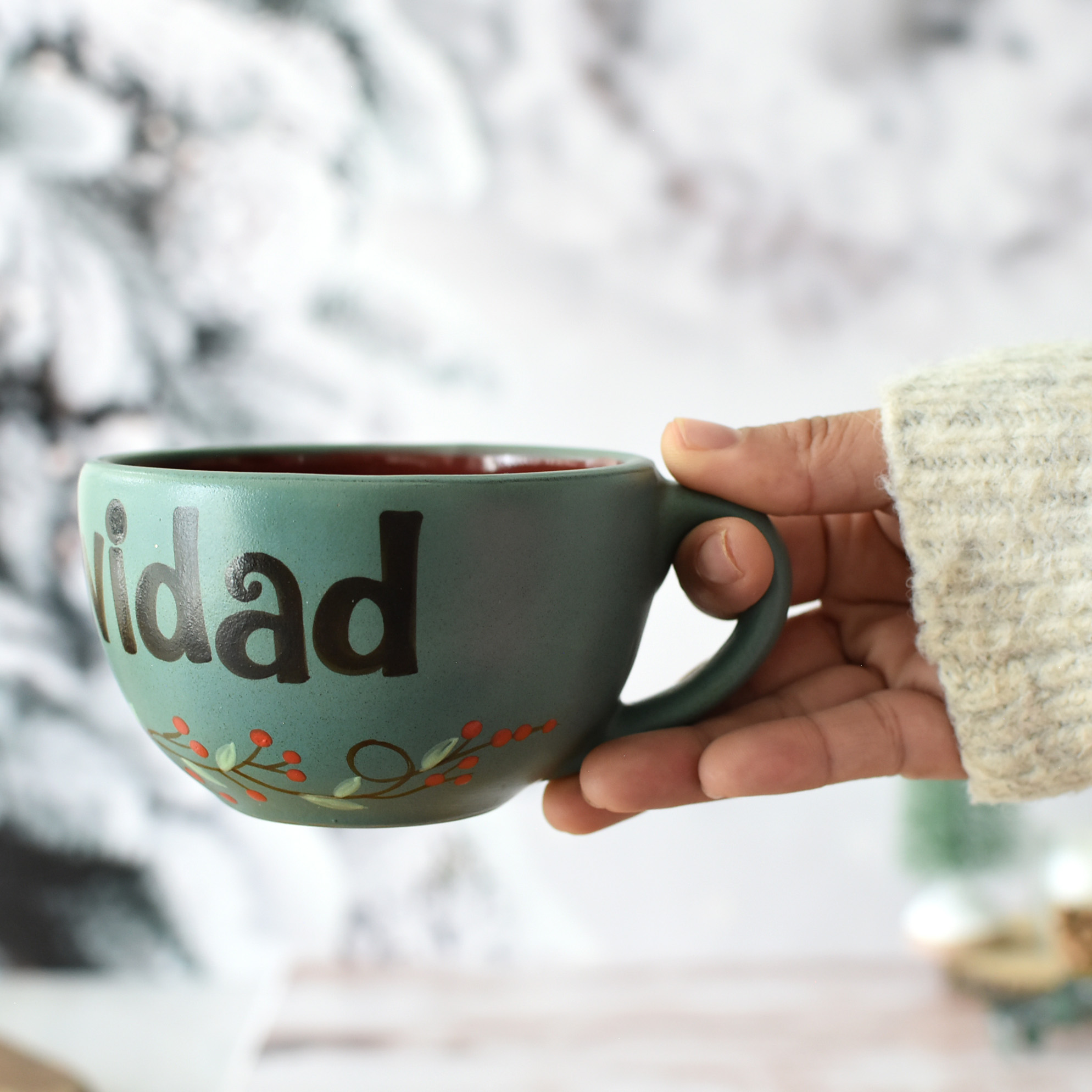 Taza Latte "Feliz Navidad"