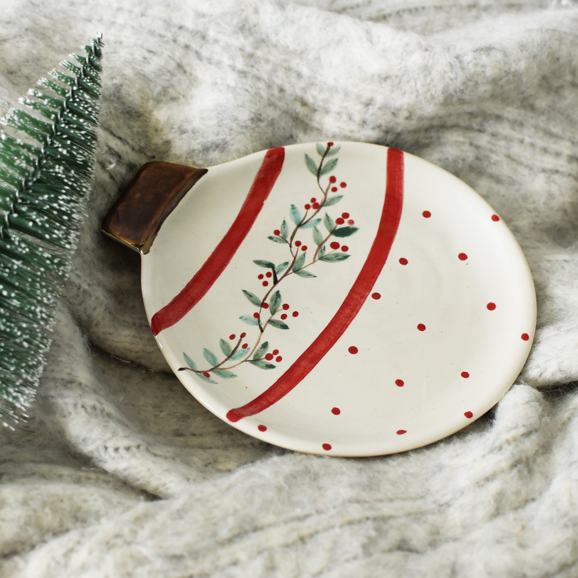 Platito Esfera "Rojo"