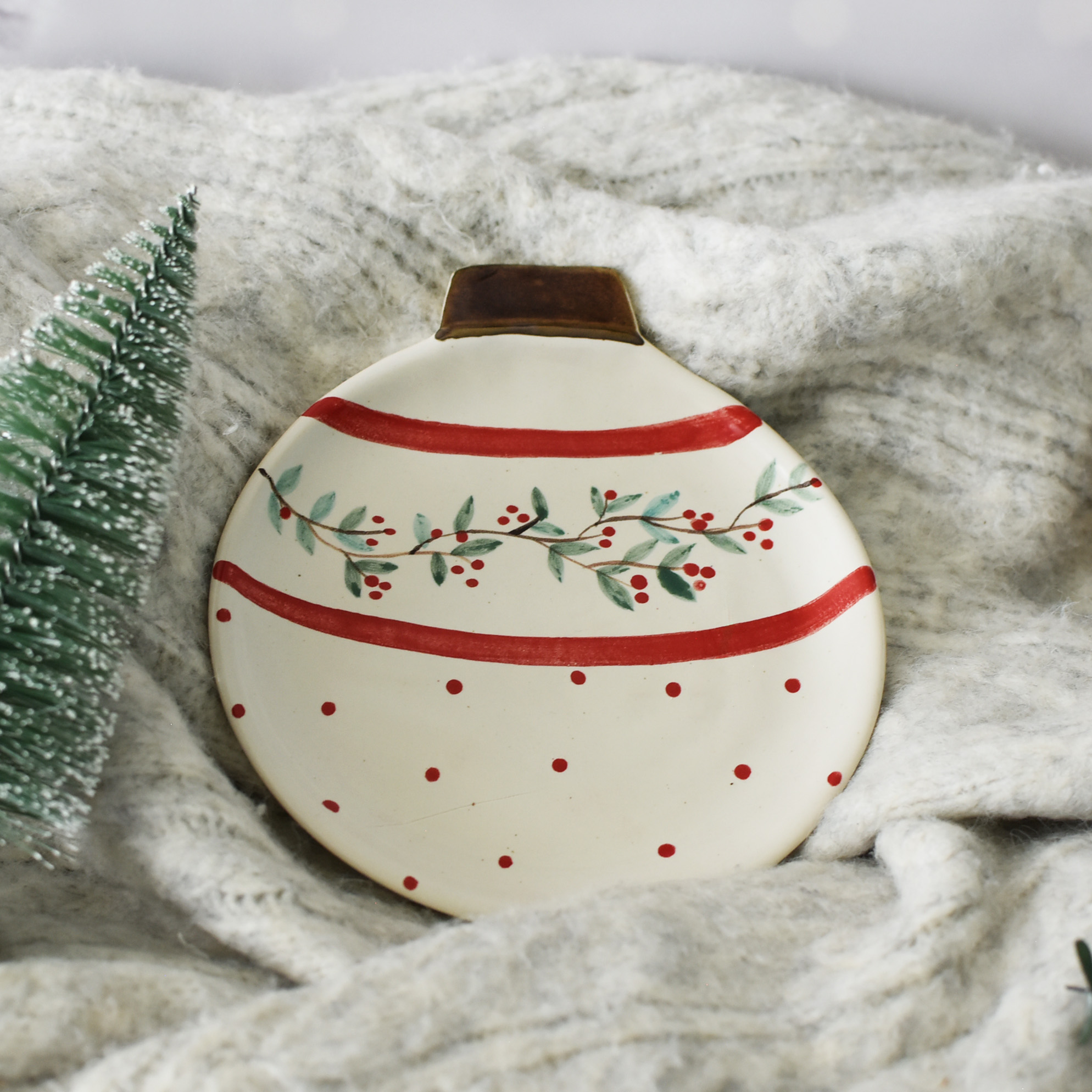 Platito Esfera "Rojo"