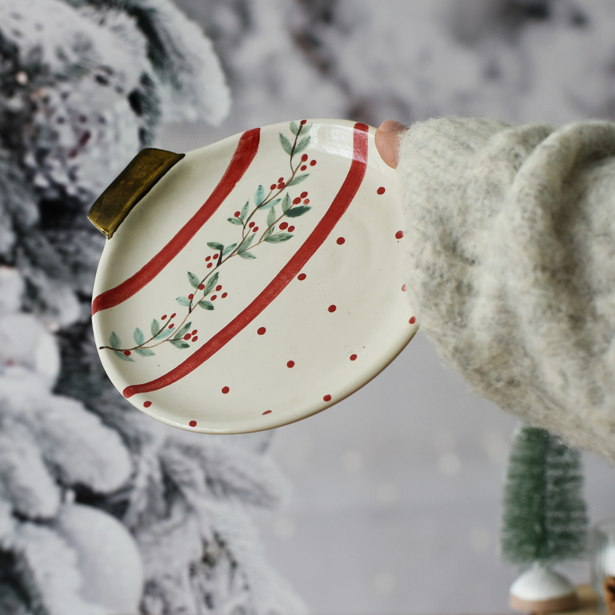 Platito Esfera "Rojo"