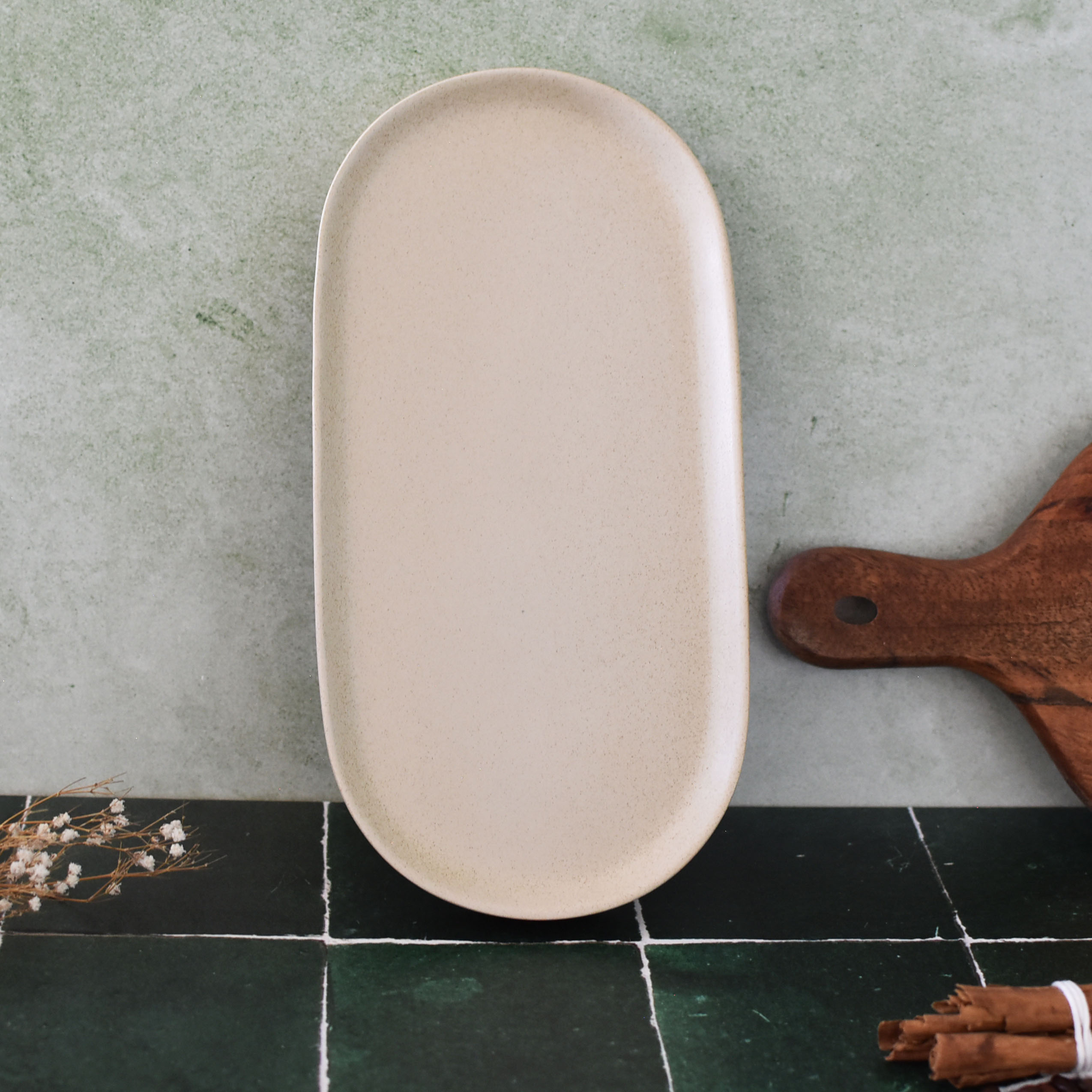 Plato ovalado Perla M