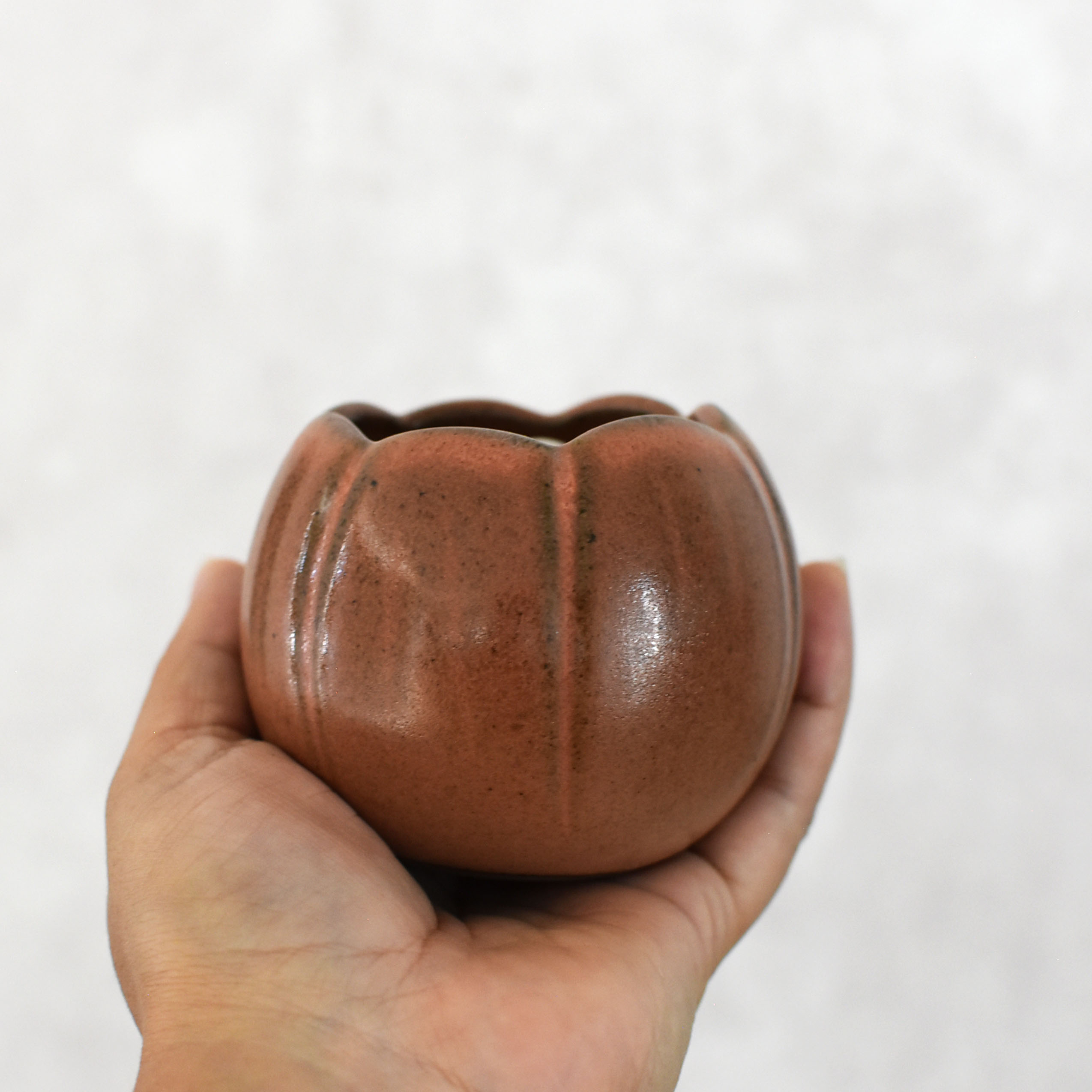 Portavelas Calabaza Naranja