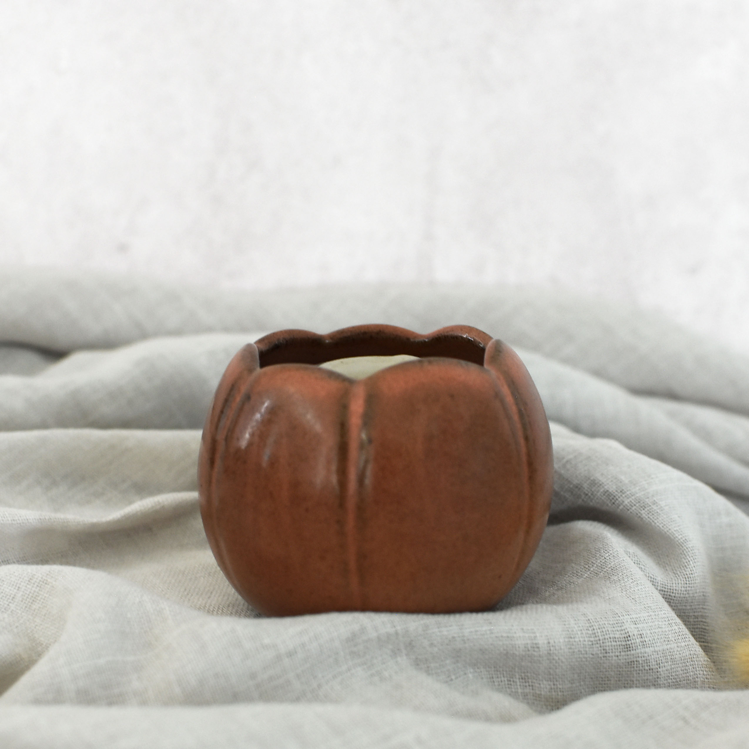 Portavelas Calabaza Naranja
