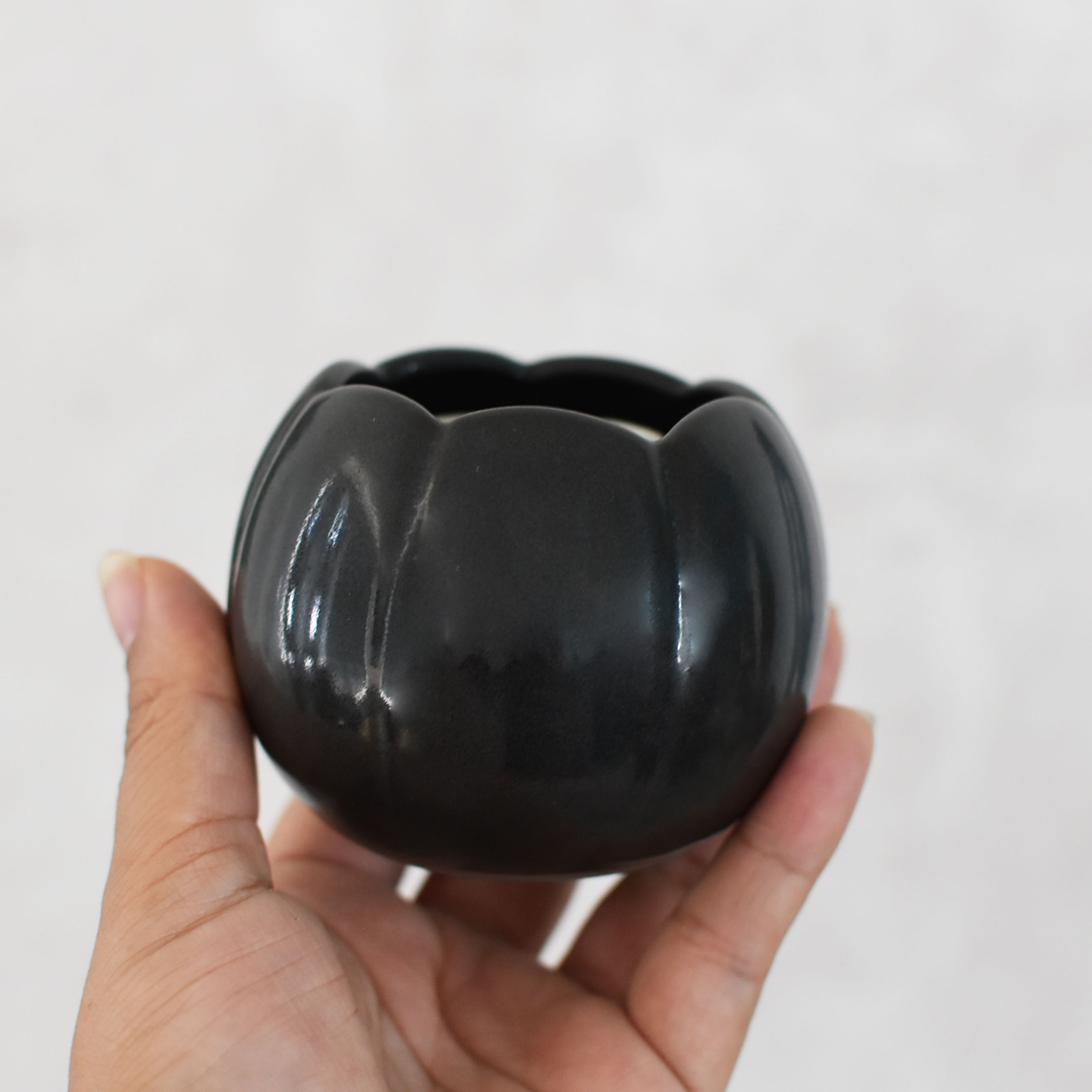 Portavelas Calabaza Negra