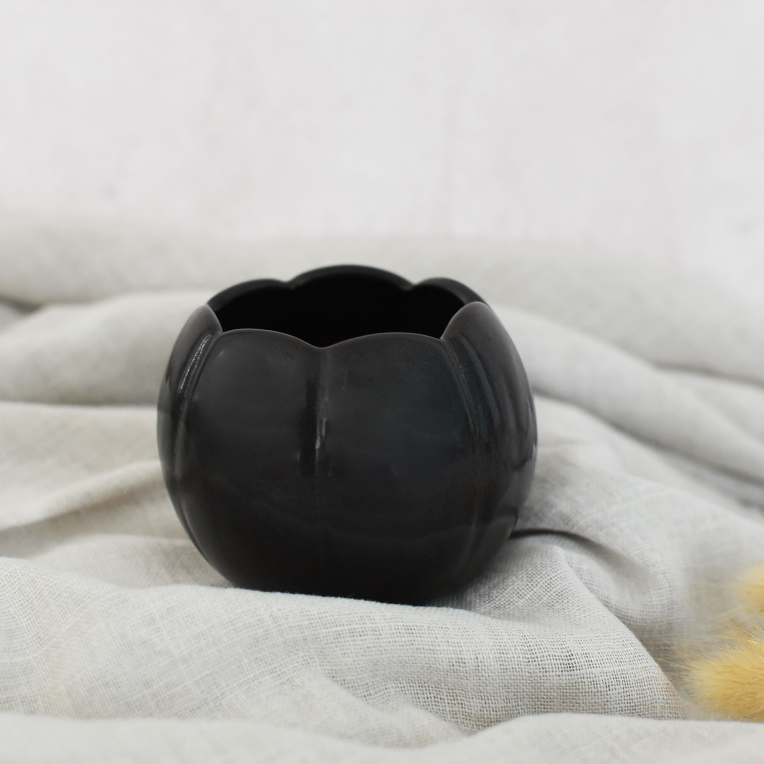 Portavelas Calabaza Negra