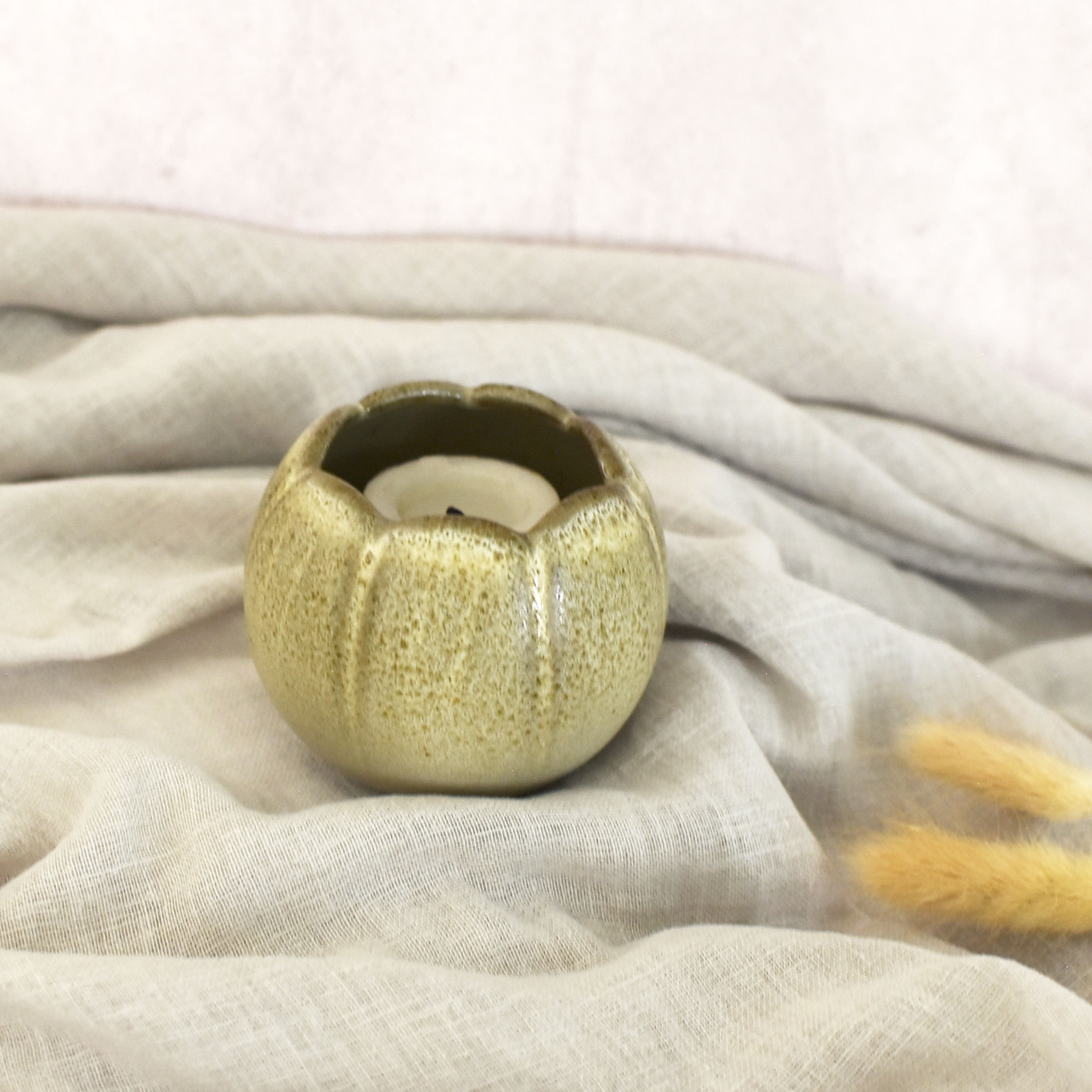 Portavelas Calabaza Trigo