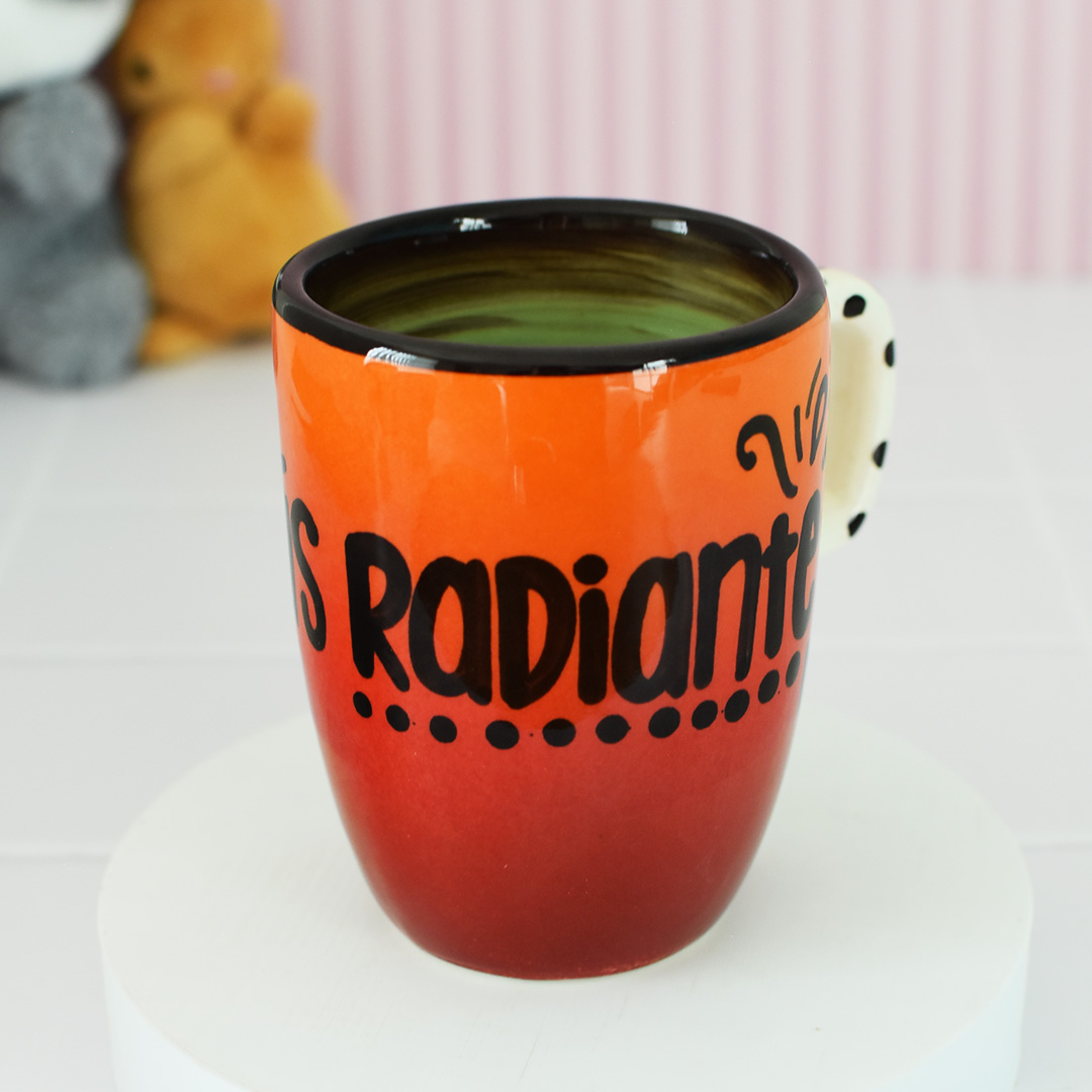 Taza Capuchino "Hoy estás radiante"